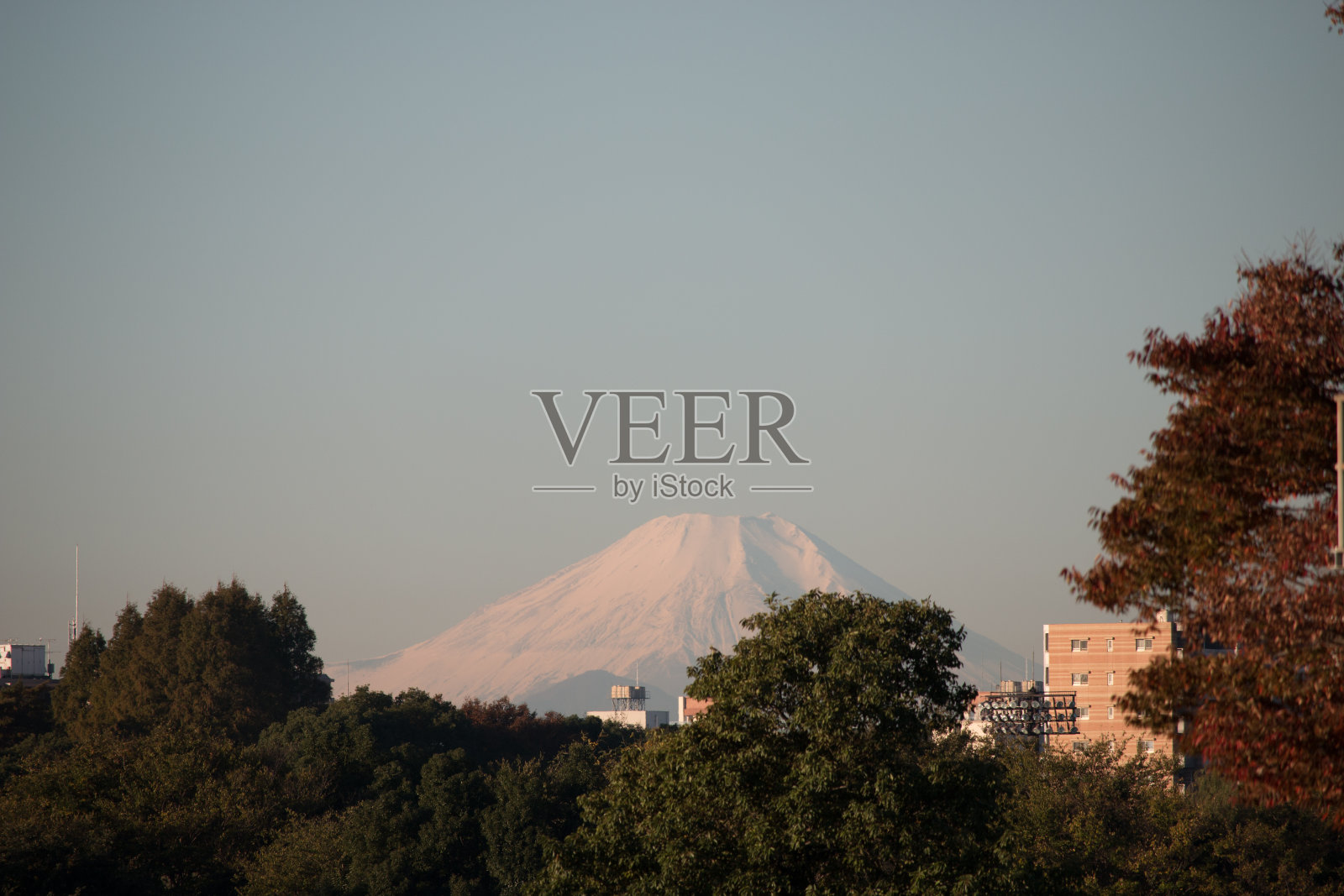 埼玉县的富士山。照片摄影图片