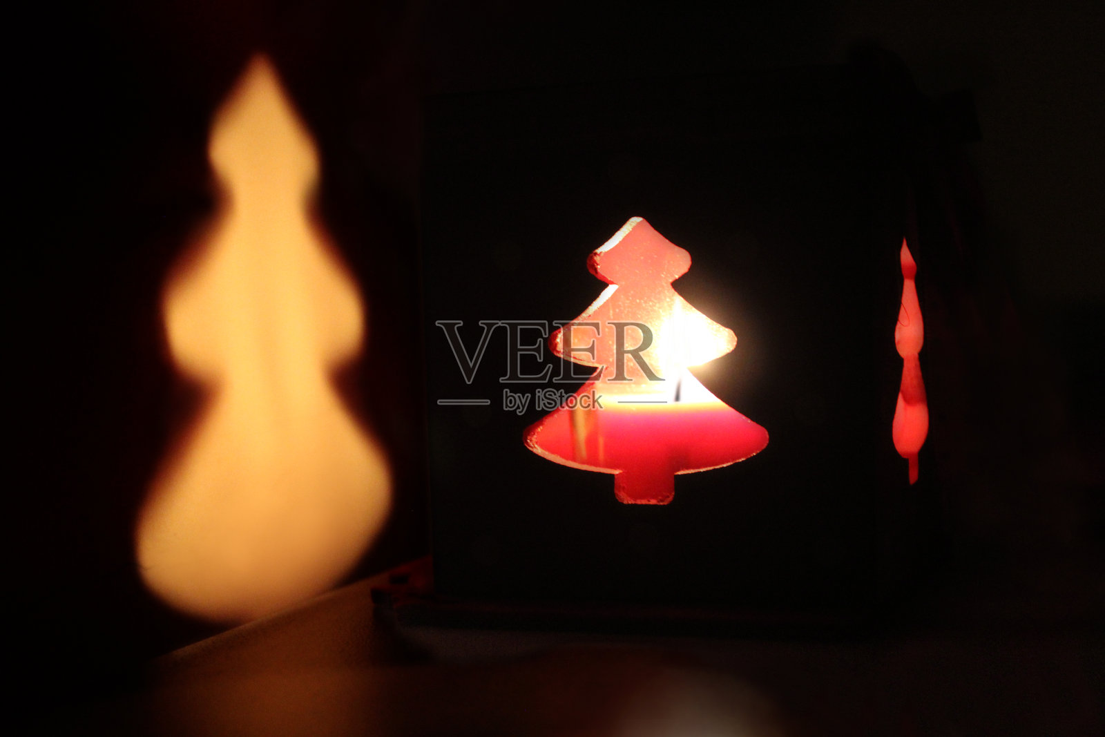 圣诞蜡烛照片摄影图片