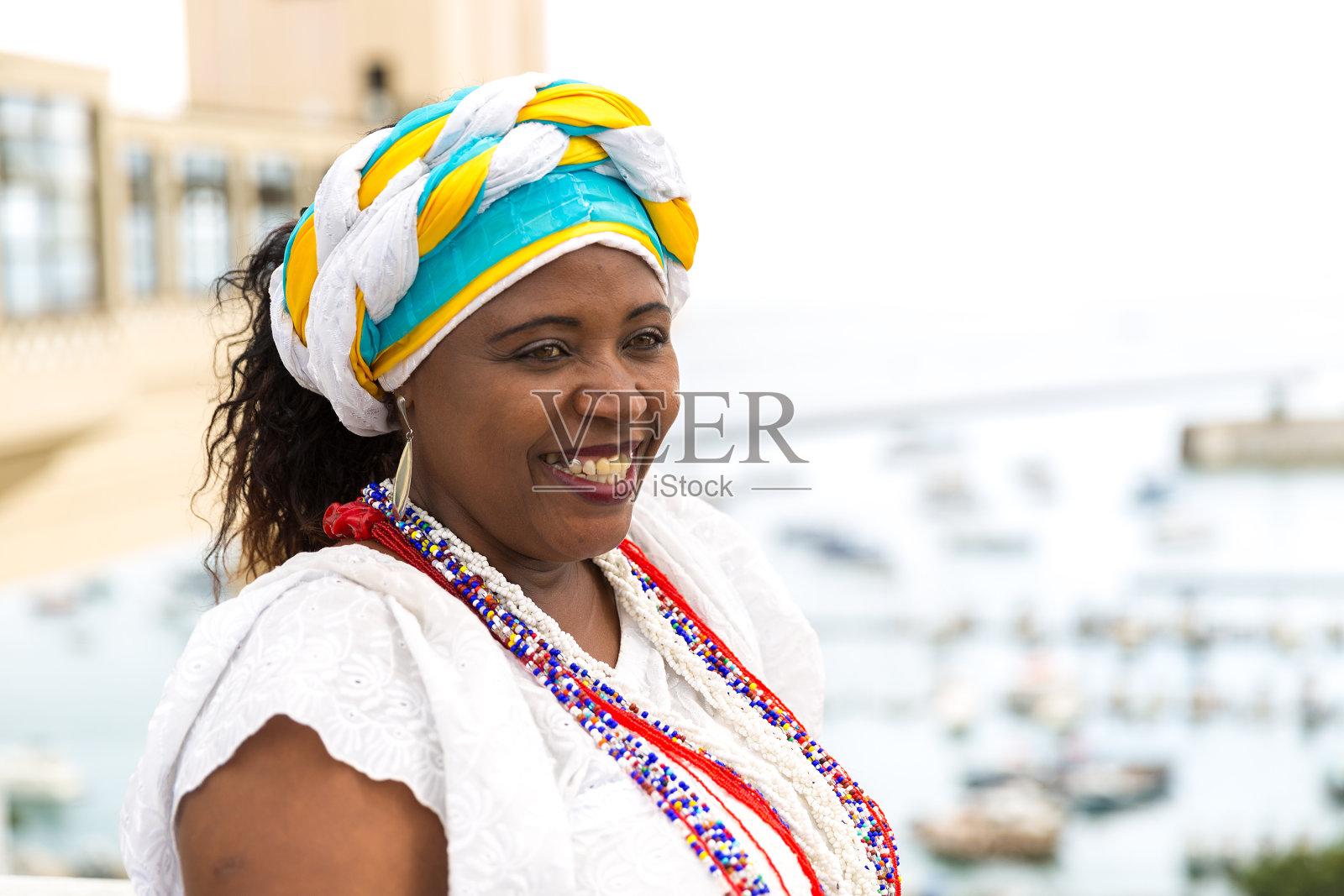 巴西妇女(Baiana)，非洲裔，巴西巴伊亚照片摄影图片
