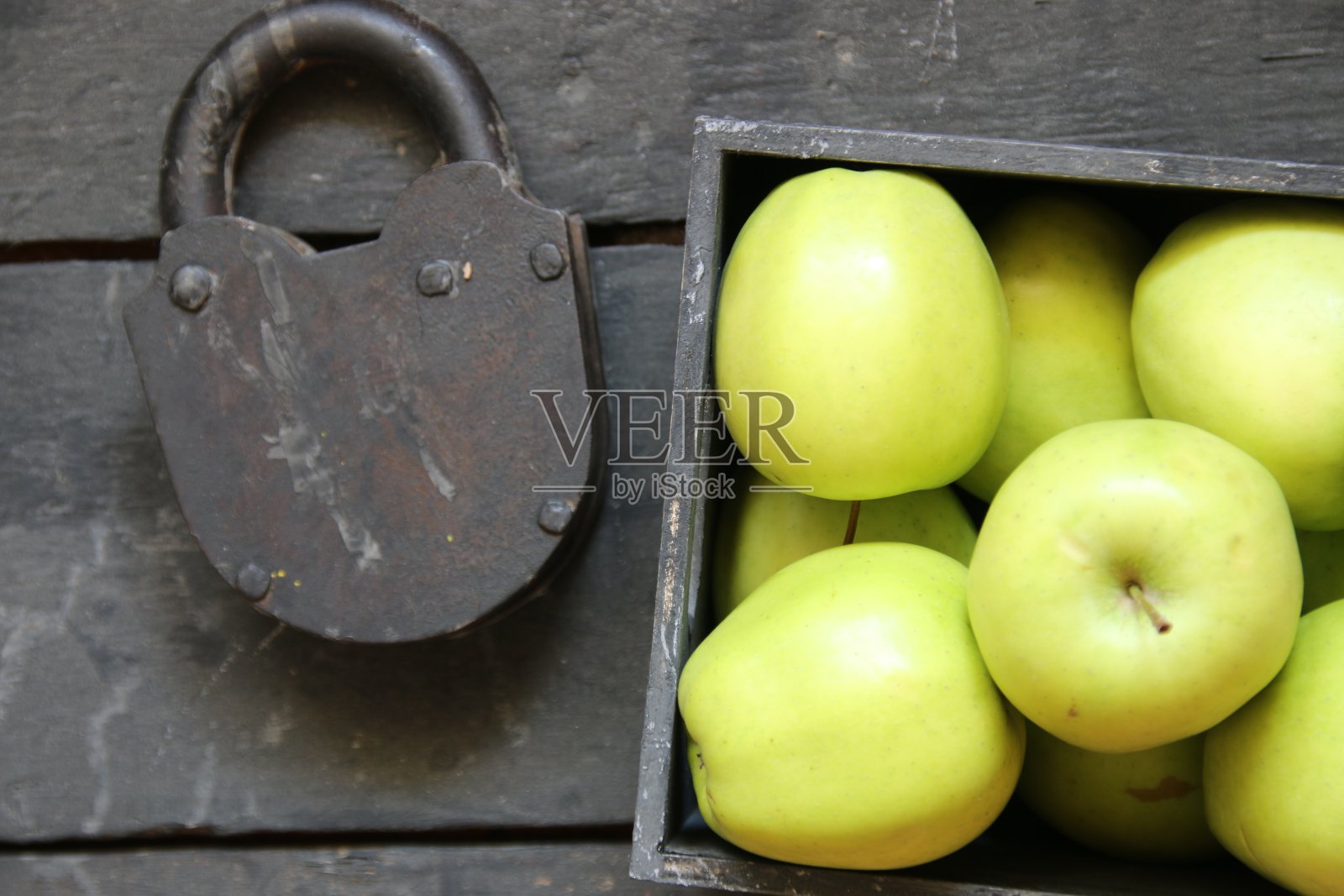 健康农场新鲜绿色苹果照片摄影图片
