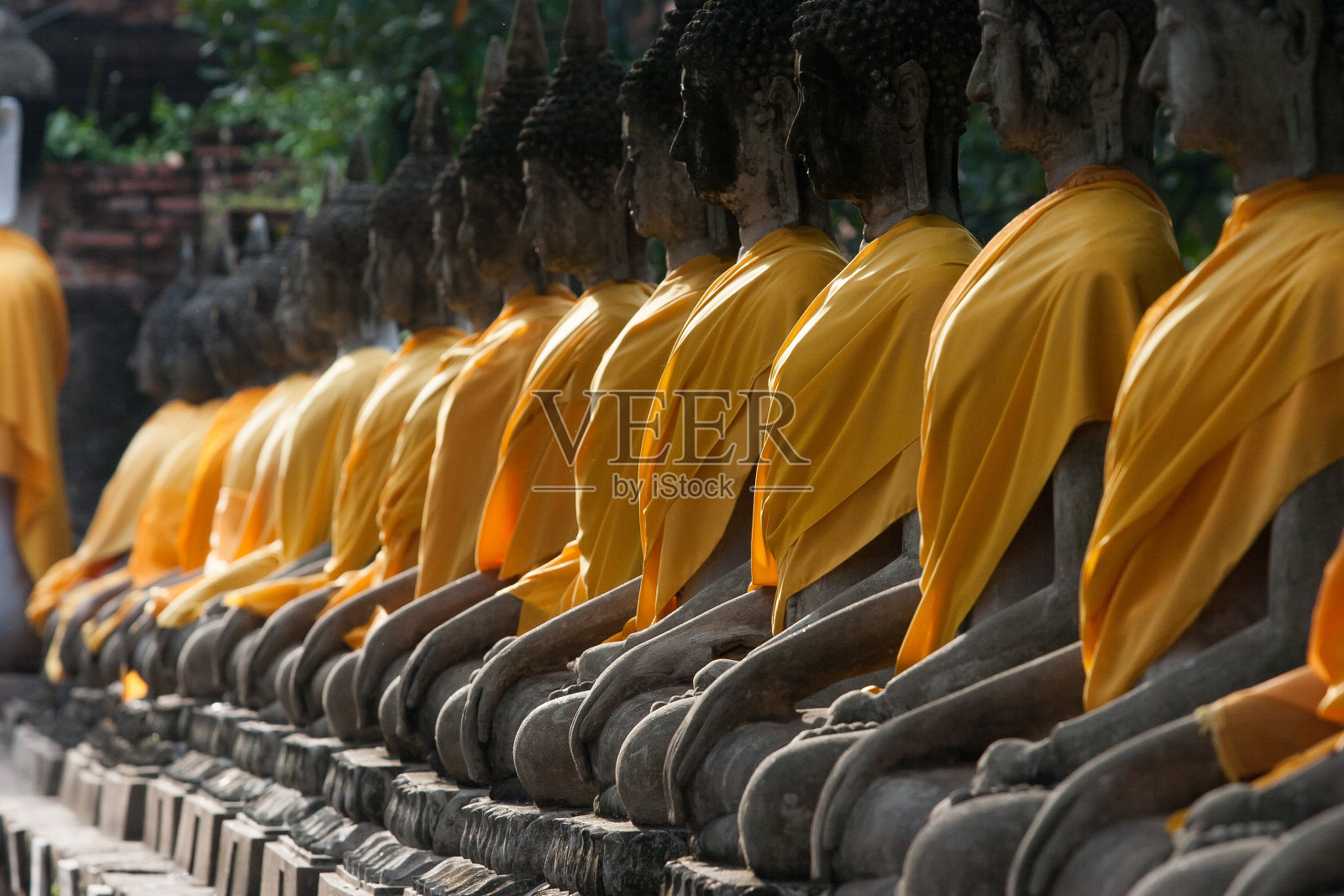 观泰国佛像有选择的焦点照片摄影图片