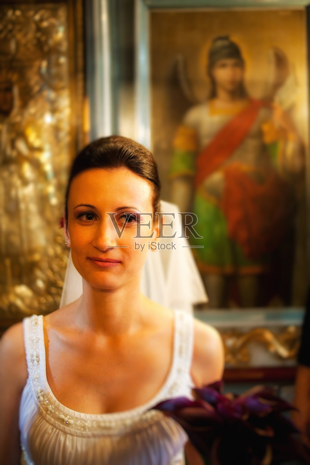 教堂新娘画像照片摄影图片