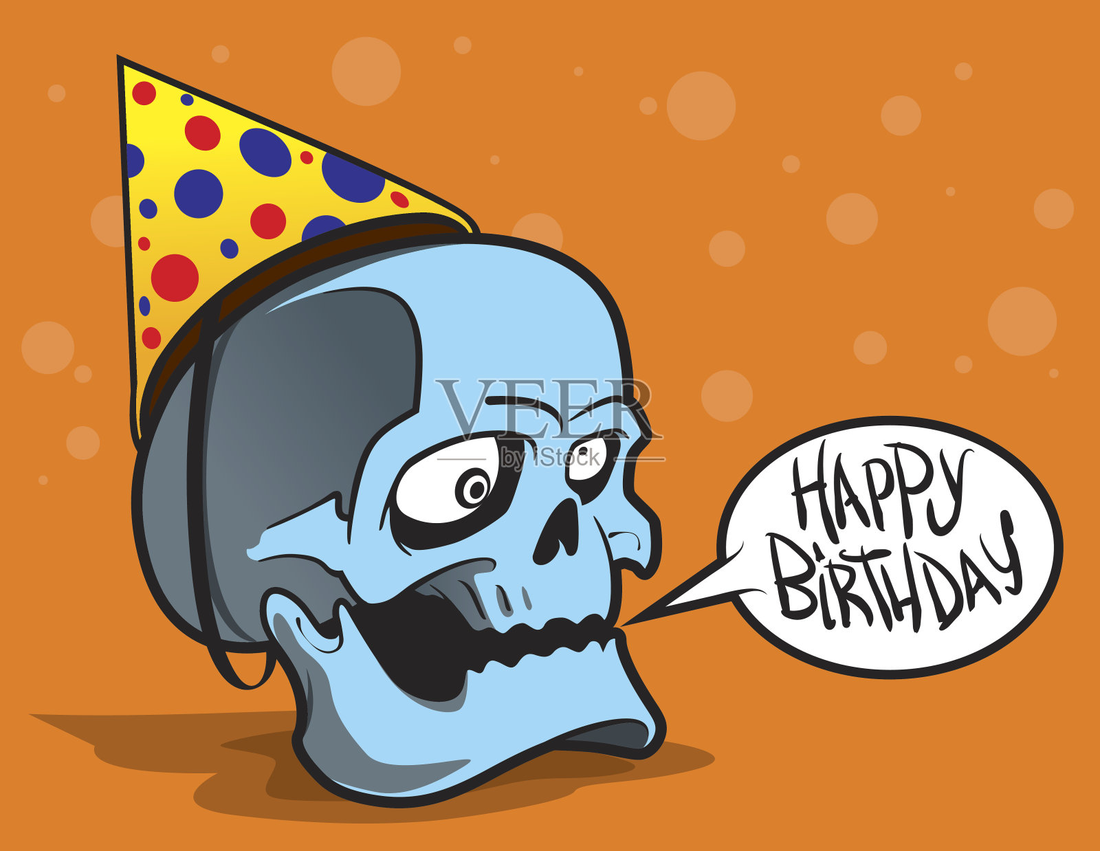 生日贺卡快乐插画图片素材