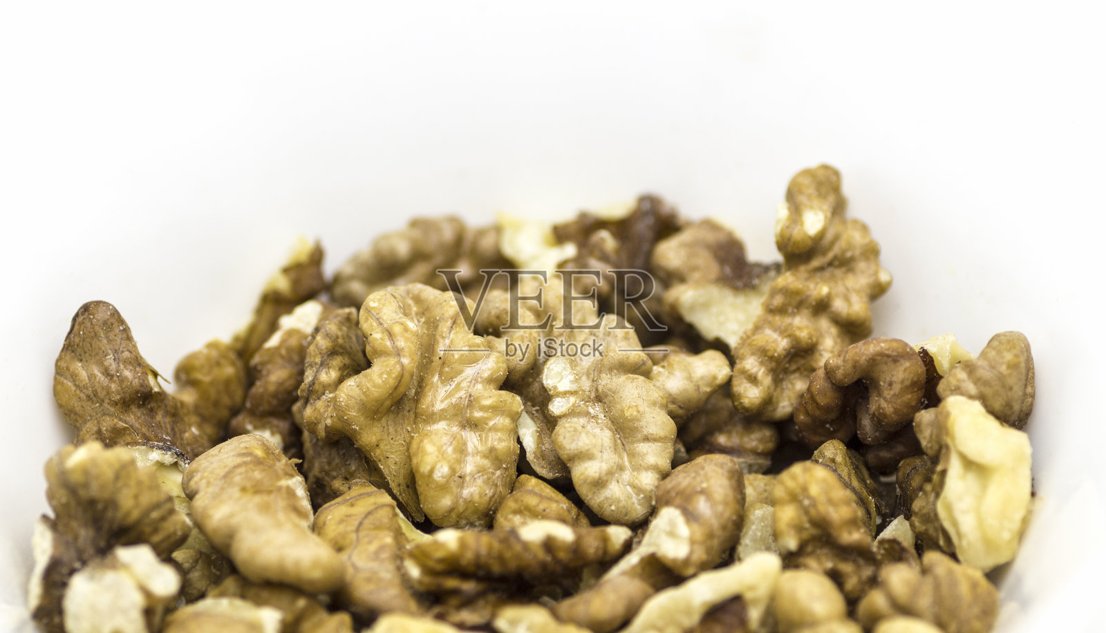 去皮核桃特写镜头照片摄影图片