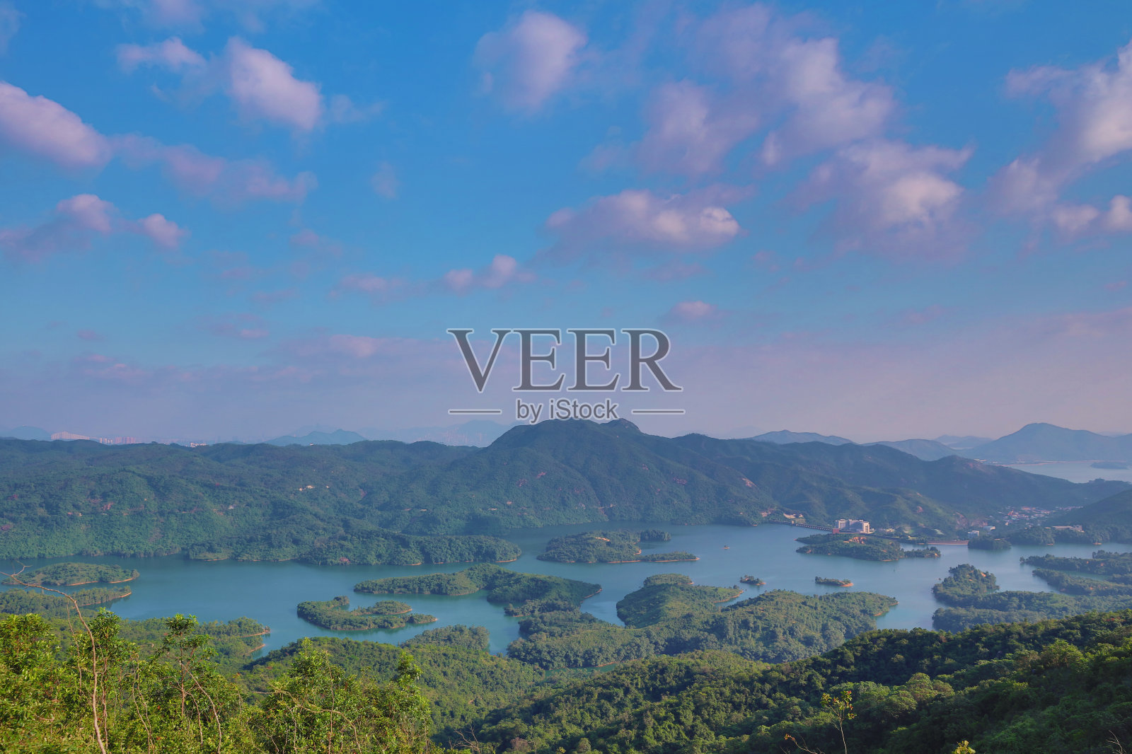 大榄涌水塘照片摄影图片