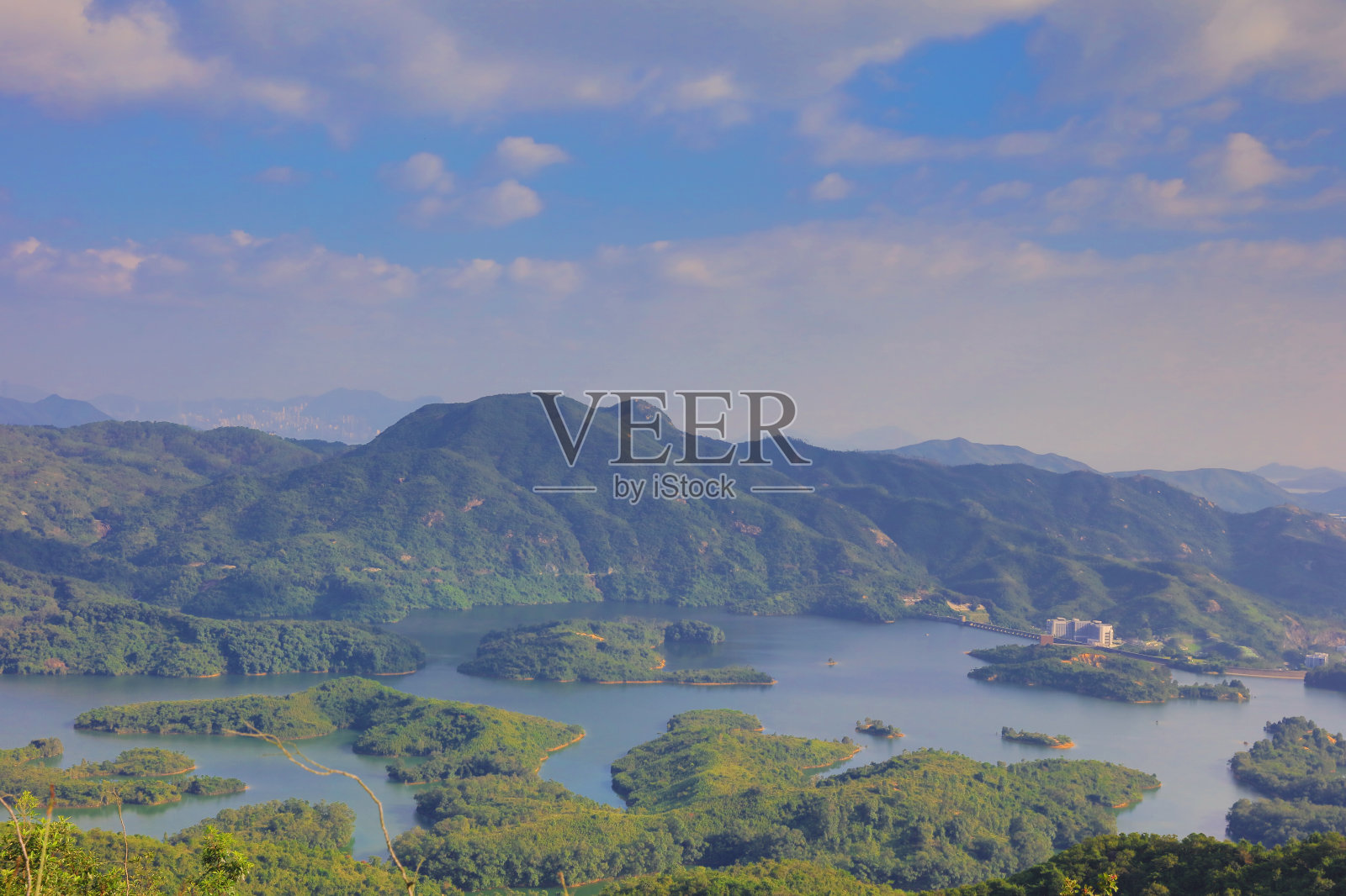 大榄涌水塘照片摄影图片