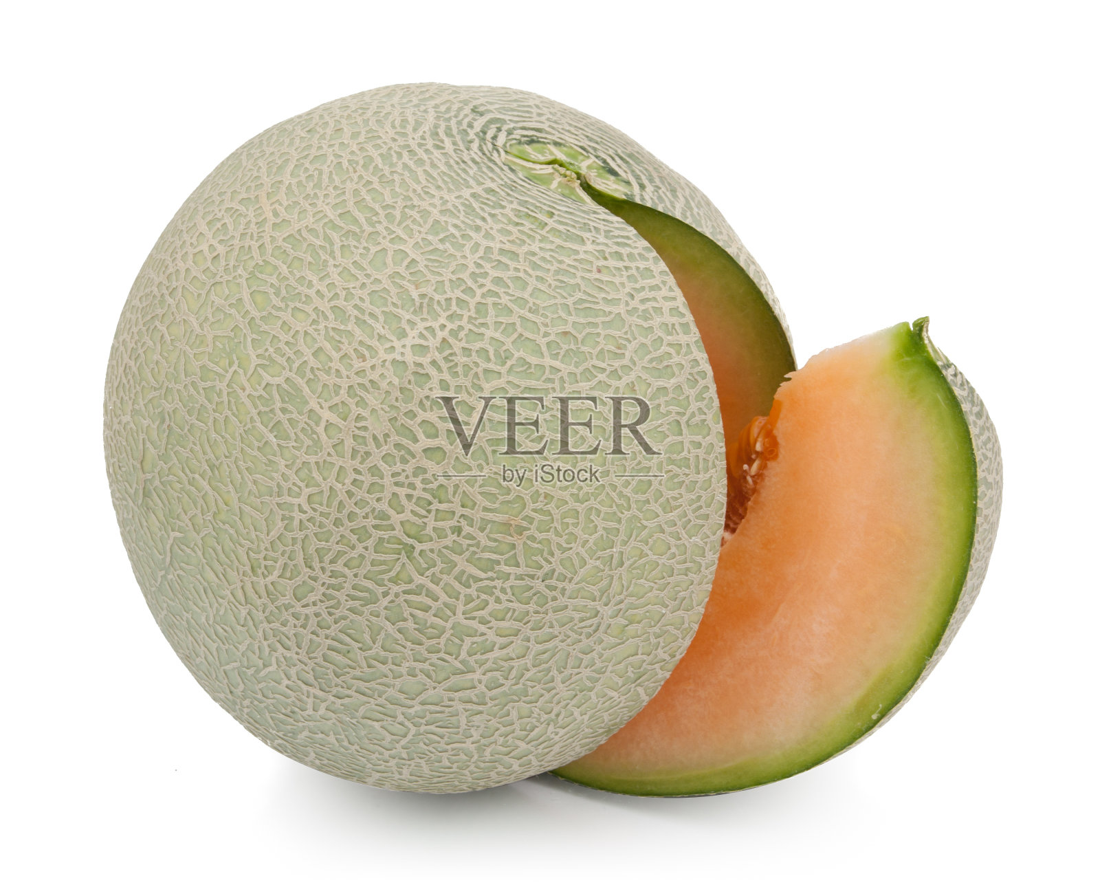 橙子哈密瓜分离照片摄影图片