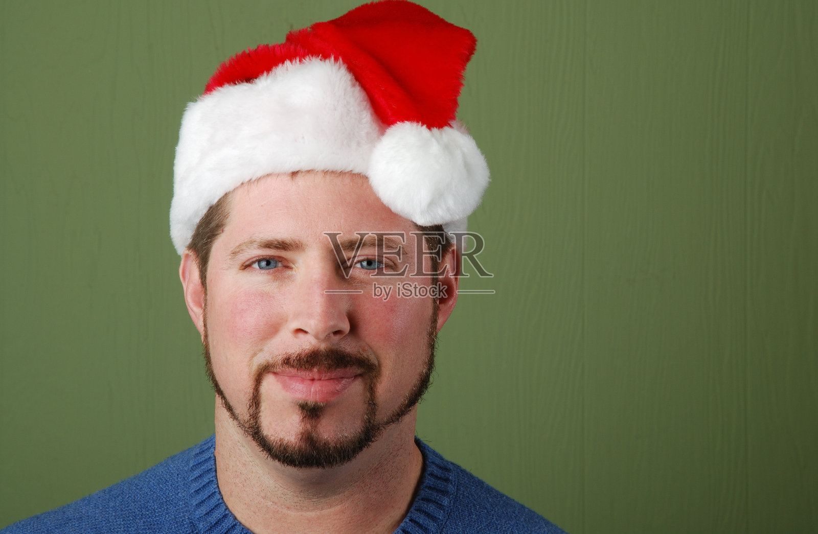 戴帽子的圣诞老人照片摄影图片