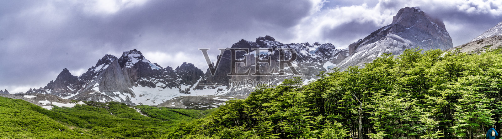 智利Torres Del Paine的W-Circuit照片摄影图片