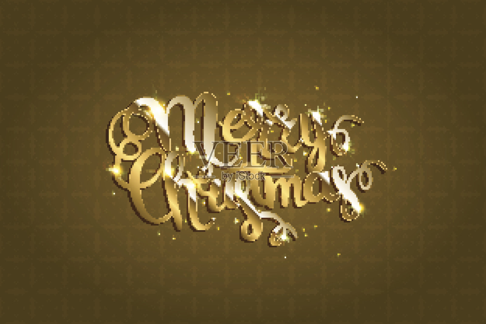 圣诞快乐，矢量文本。插画图片素材