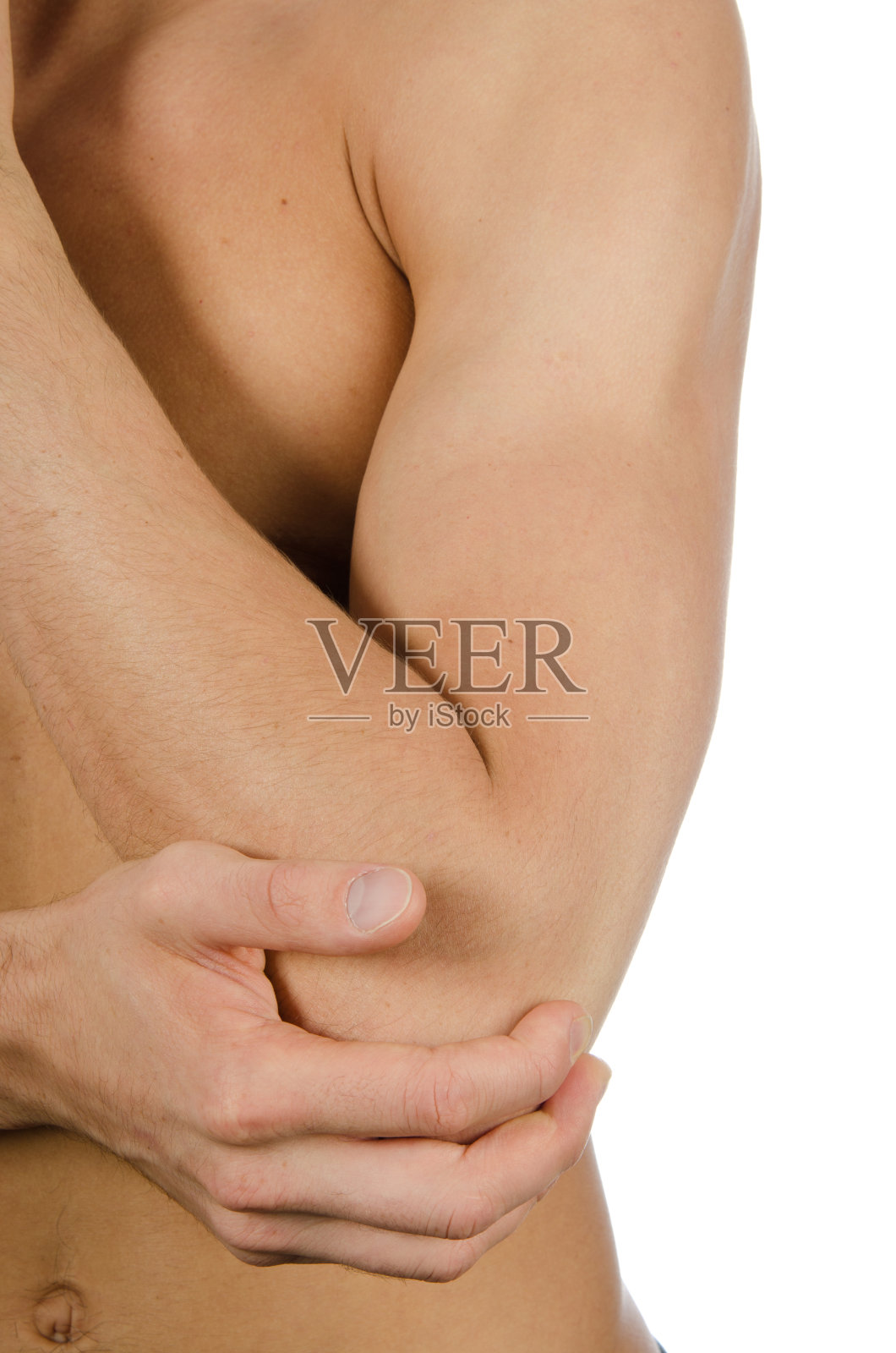 肘关节疼痛照片摄影图片