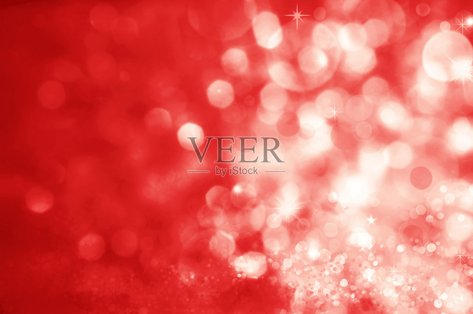 散焦抽象红色圣诞背景照片摄影图片