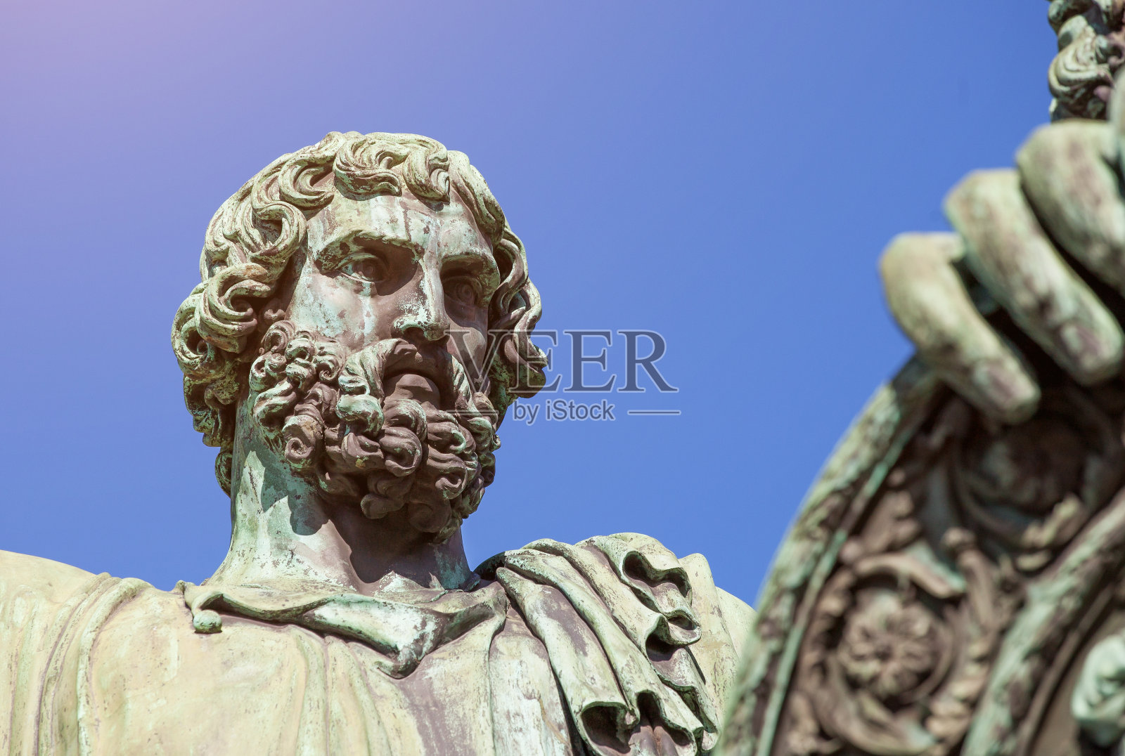 米宁和波扎尔斯基纪念碑的特写照片摄影图片