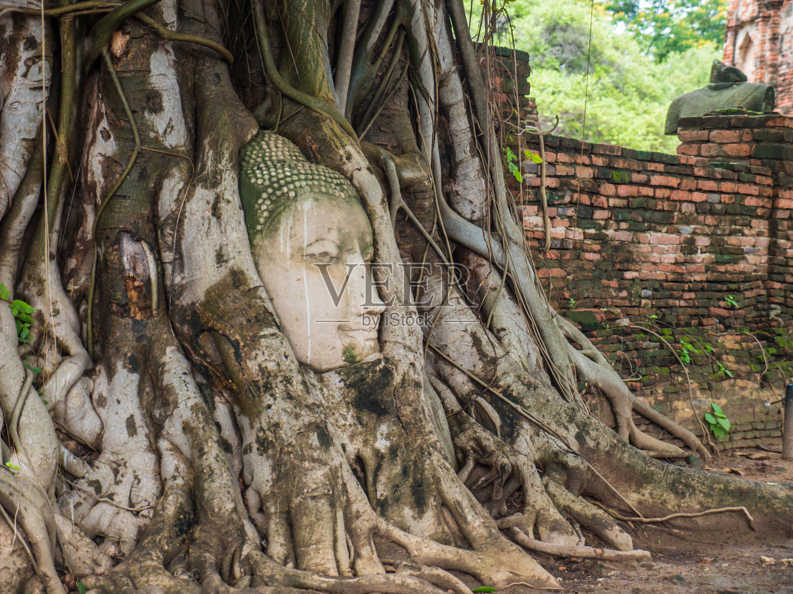 砂岩佛像的头像照片摄影图片