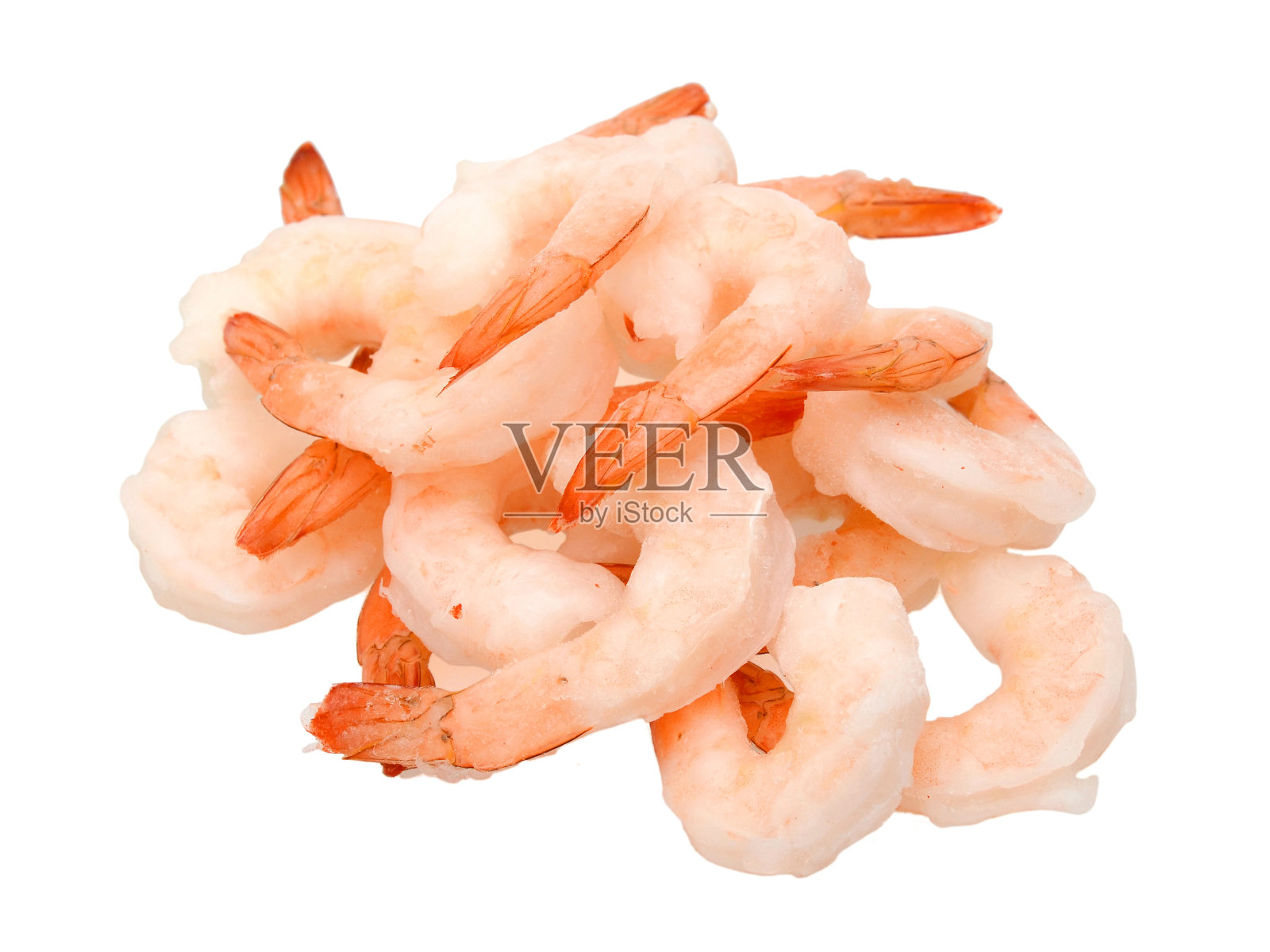 煮熟的虾孤立照片摄影图片