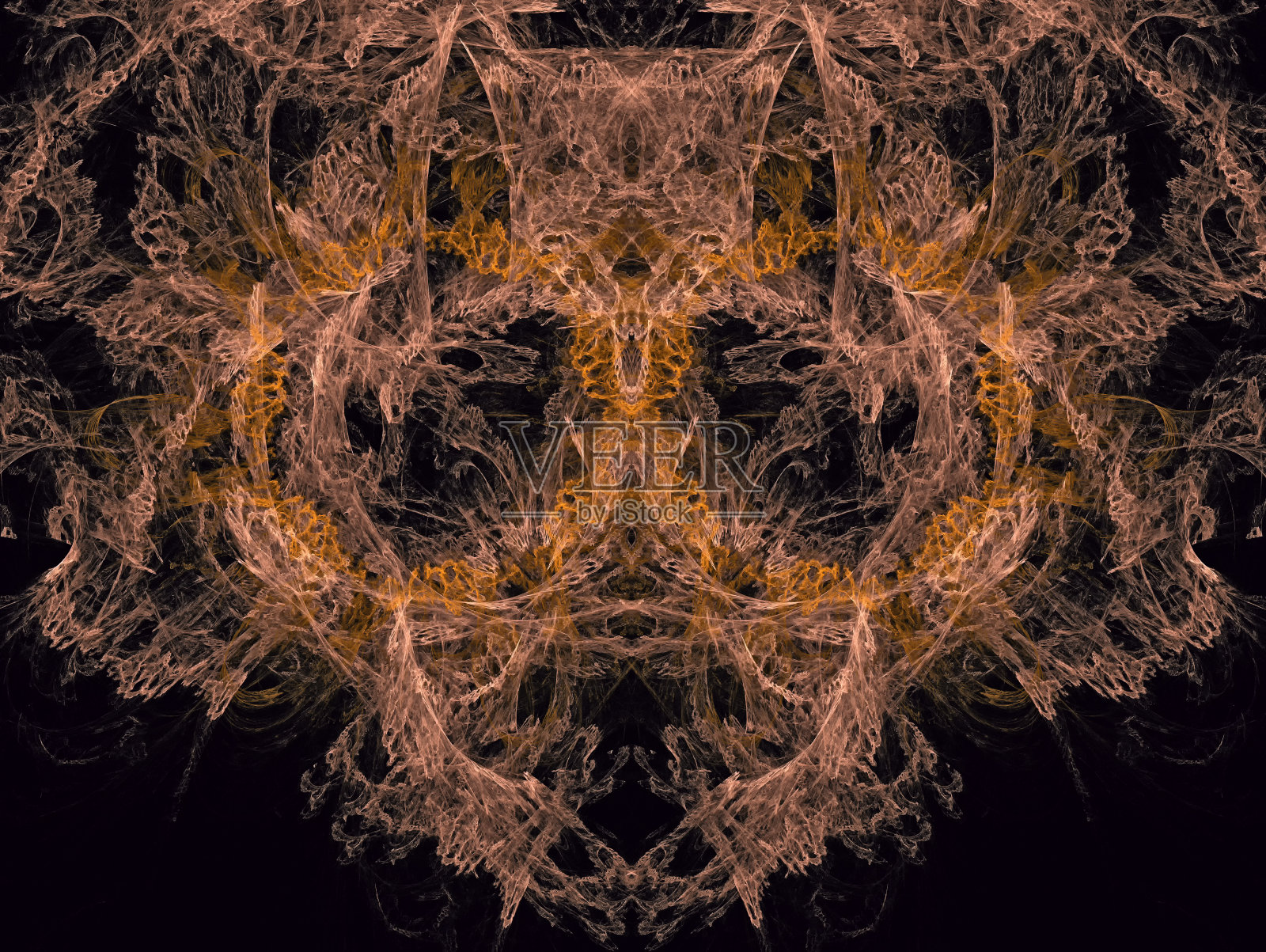 抽象的五彩缤纷的分形。照片摄影图片