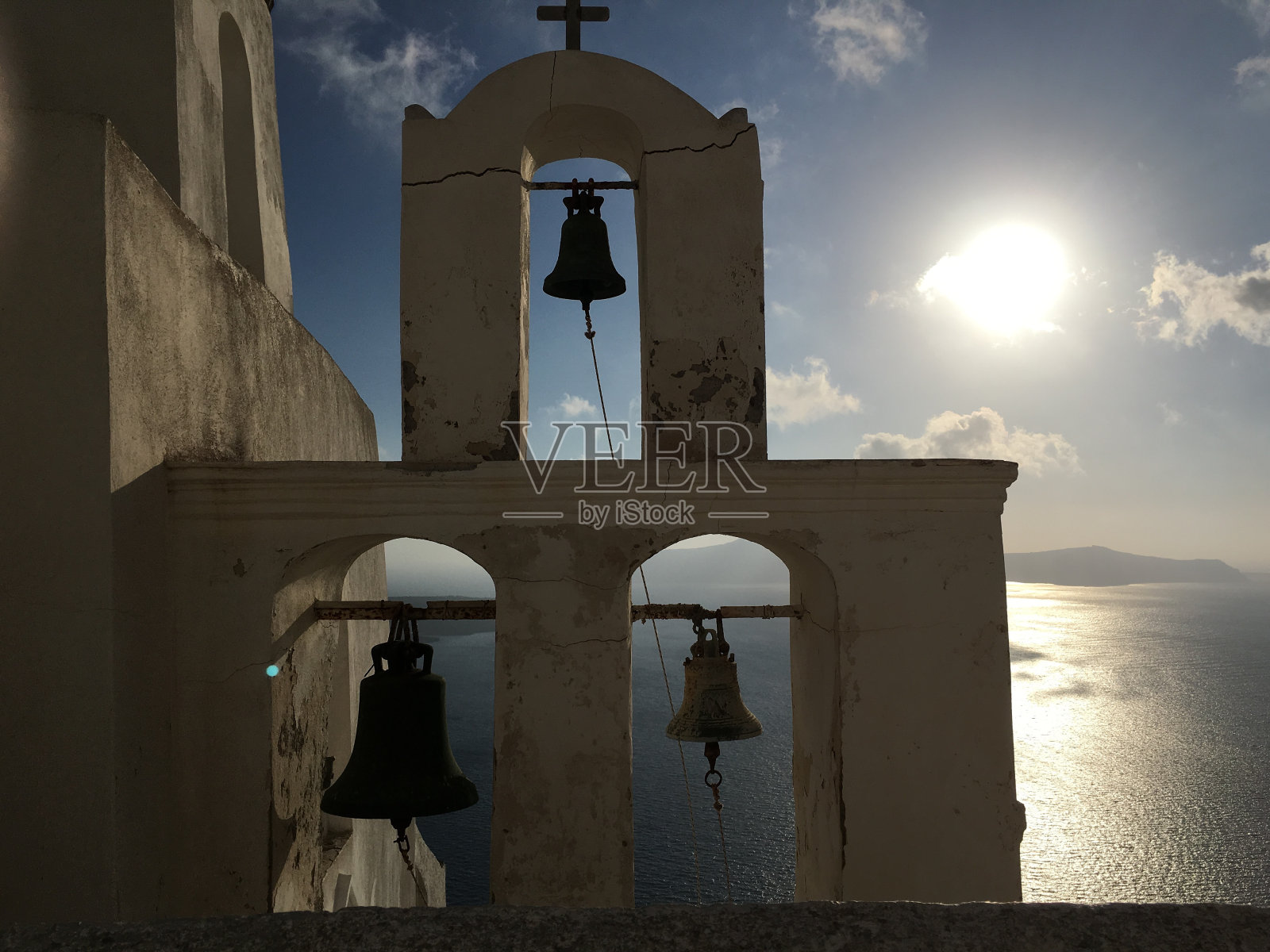 希腊的精神日落照片摄影图片