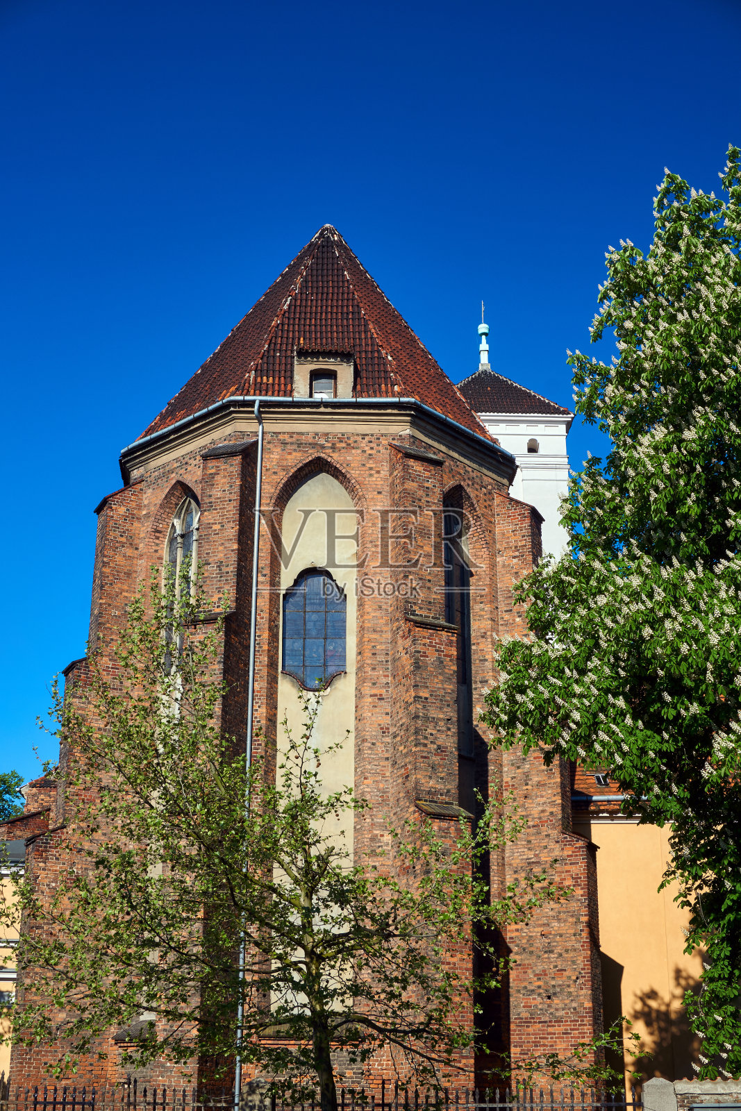 后殿哥特式天主教堂照片摄影图片
