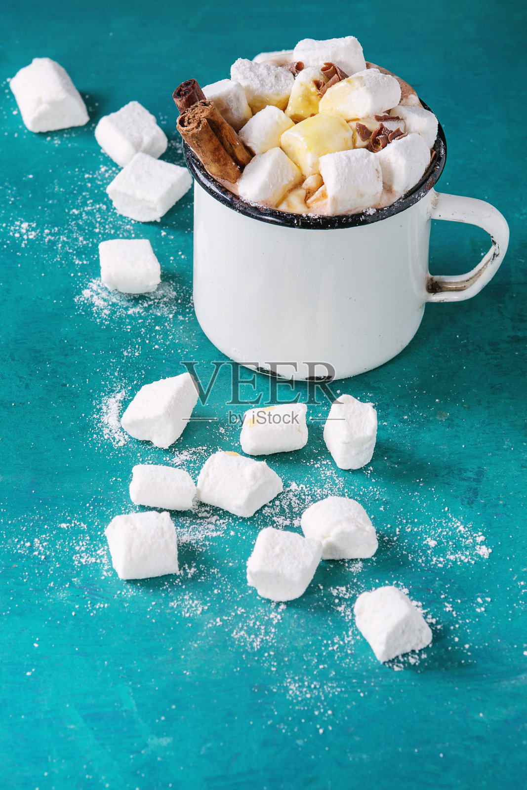 棉花糖热巧克力照片摄影图片