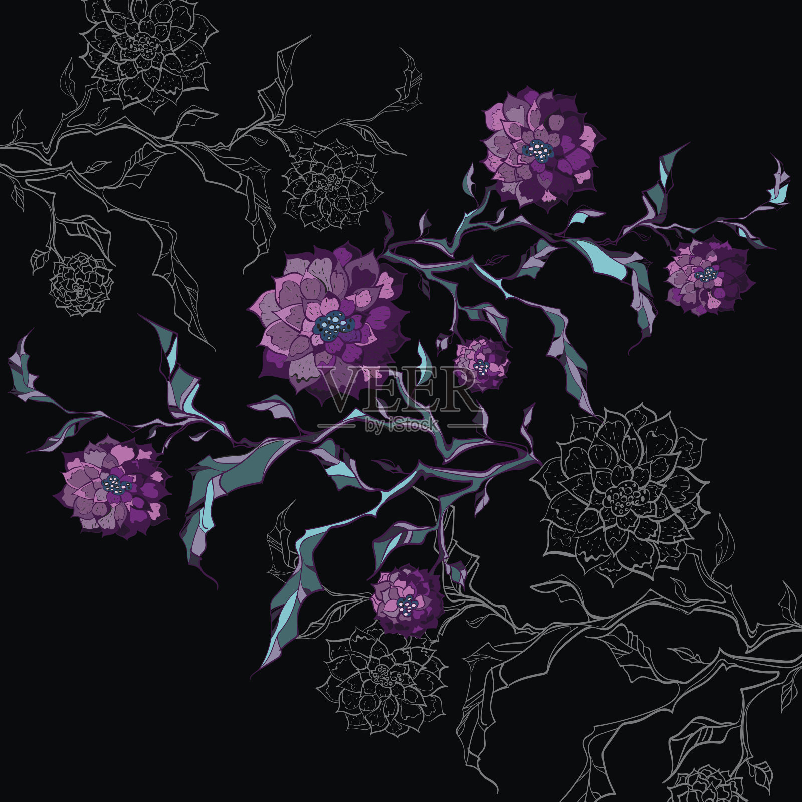 向量的背景。插画图片素材