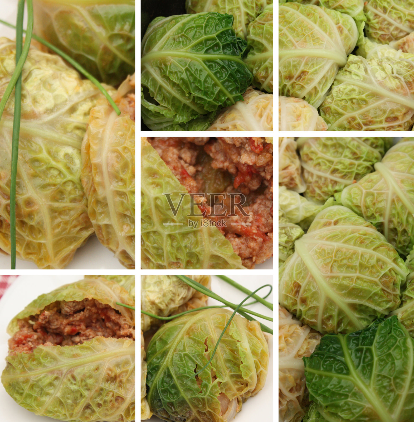 青菜，羊肉馅照片摄影图片