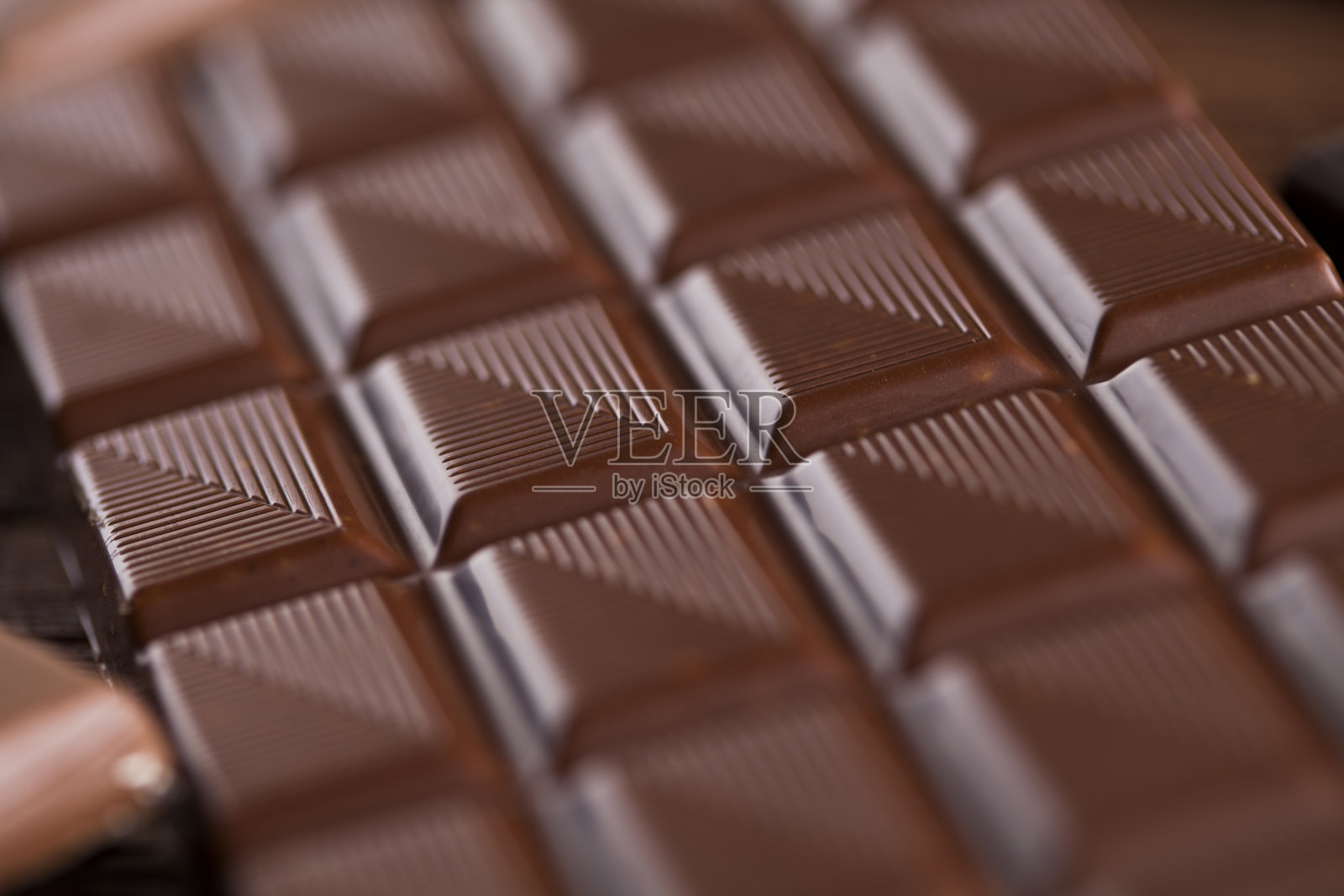 巧克力棒，糖果甜，甜点食物上的木制背景照片摄影图片