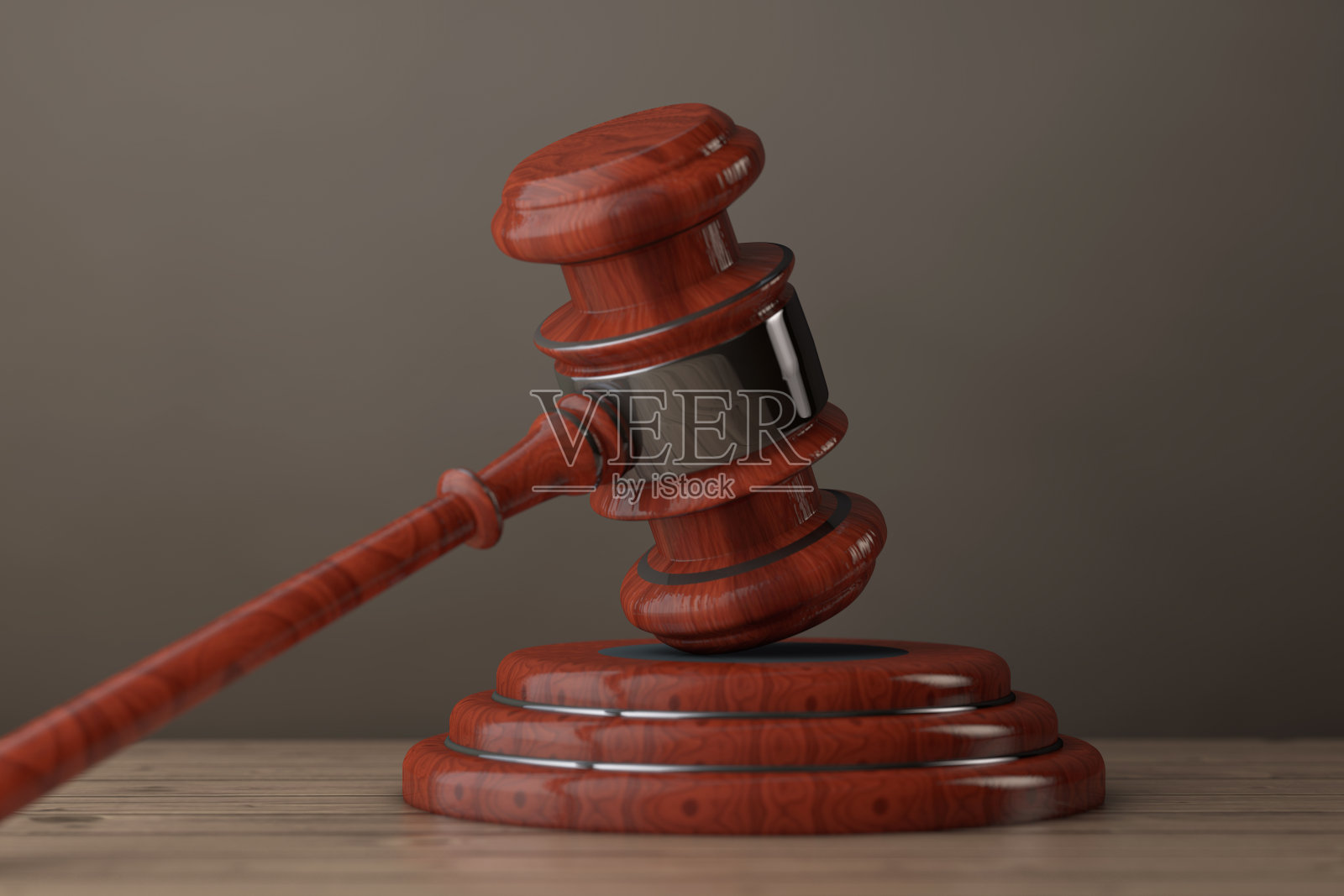 法官加维尔和声音块。3d渲染照片摄影图片