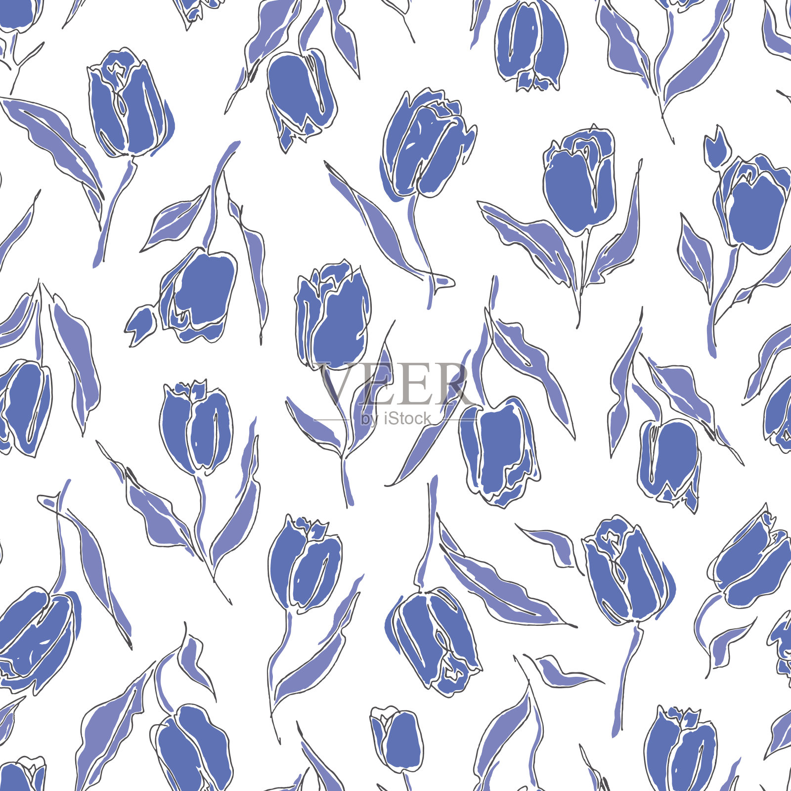 花图模式插画图片素材