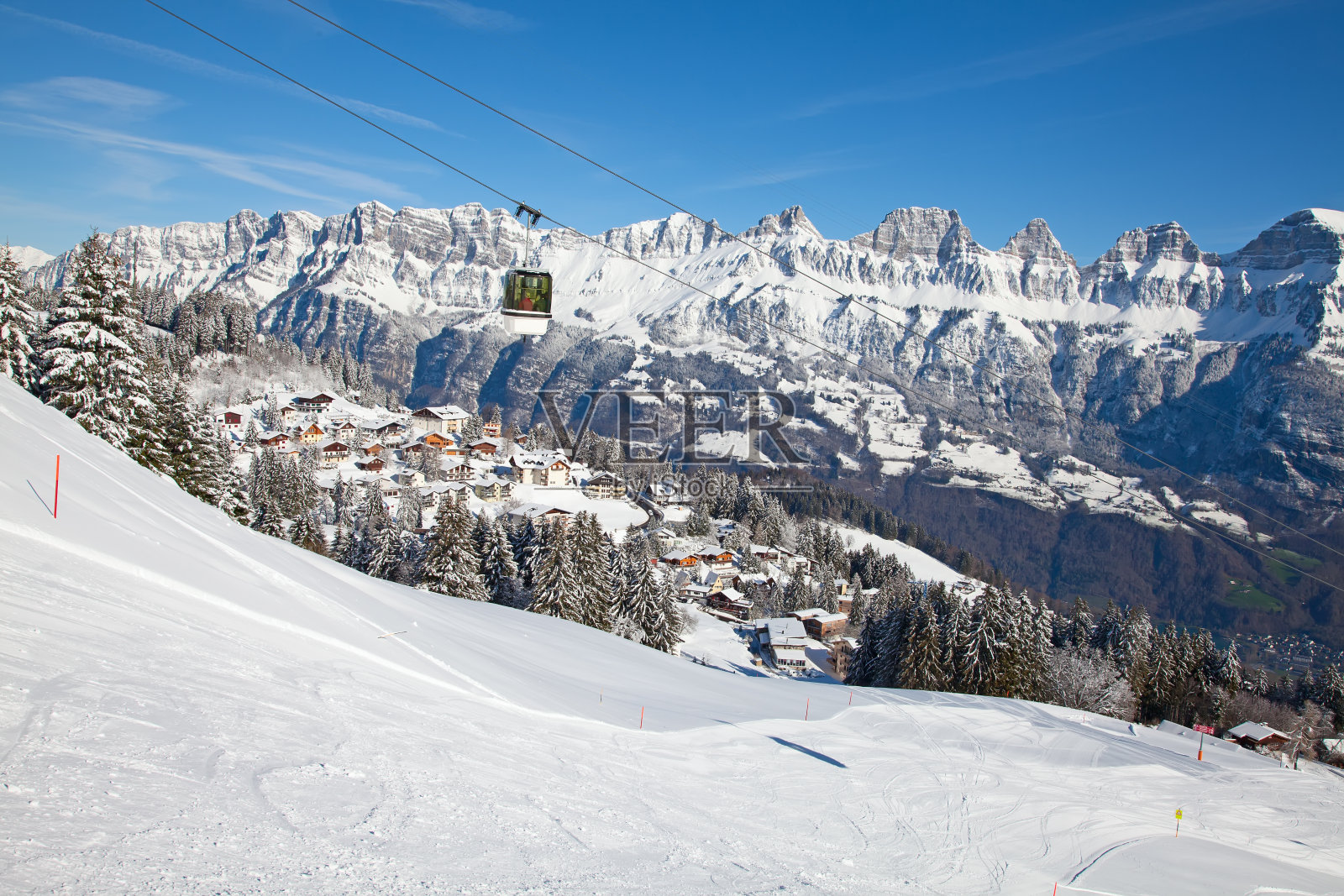 阿尔卑斯山的冬天照片摄影图片