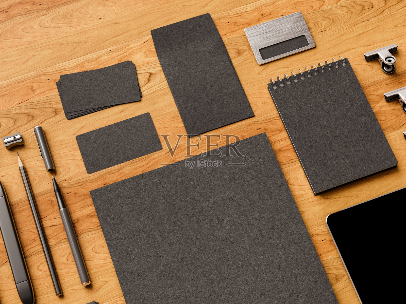 俯视图办公室公司模型设计。三维演示照片摄影图片