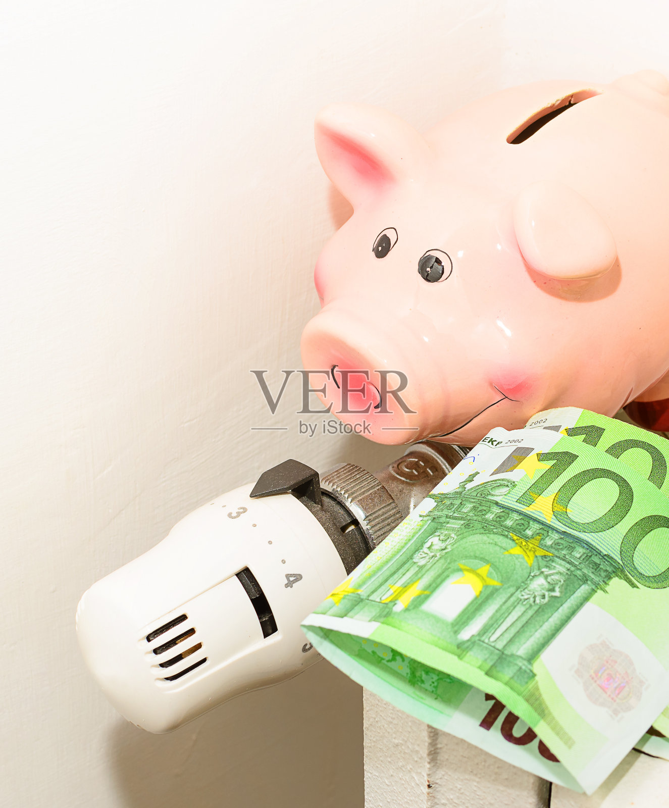 节能散热器阀门概念照片摄影图片