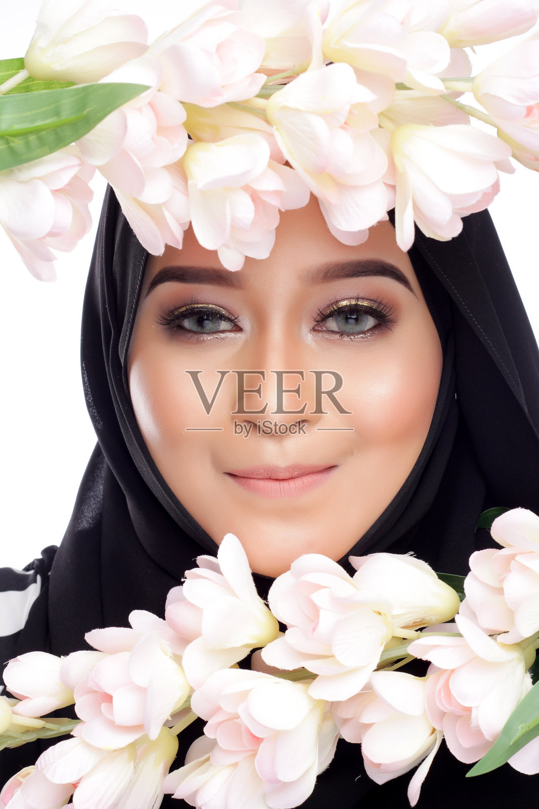 亚洲musliman女人照片摄影图片