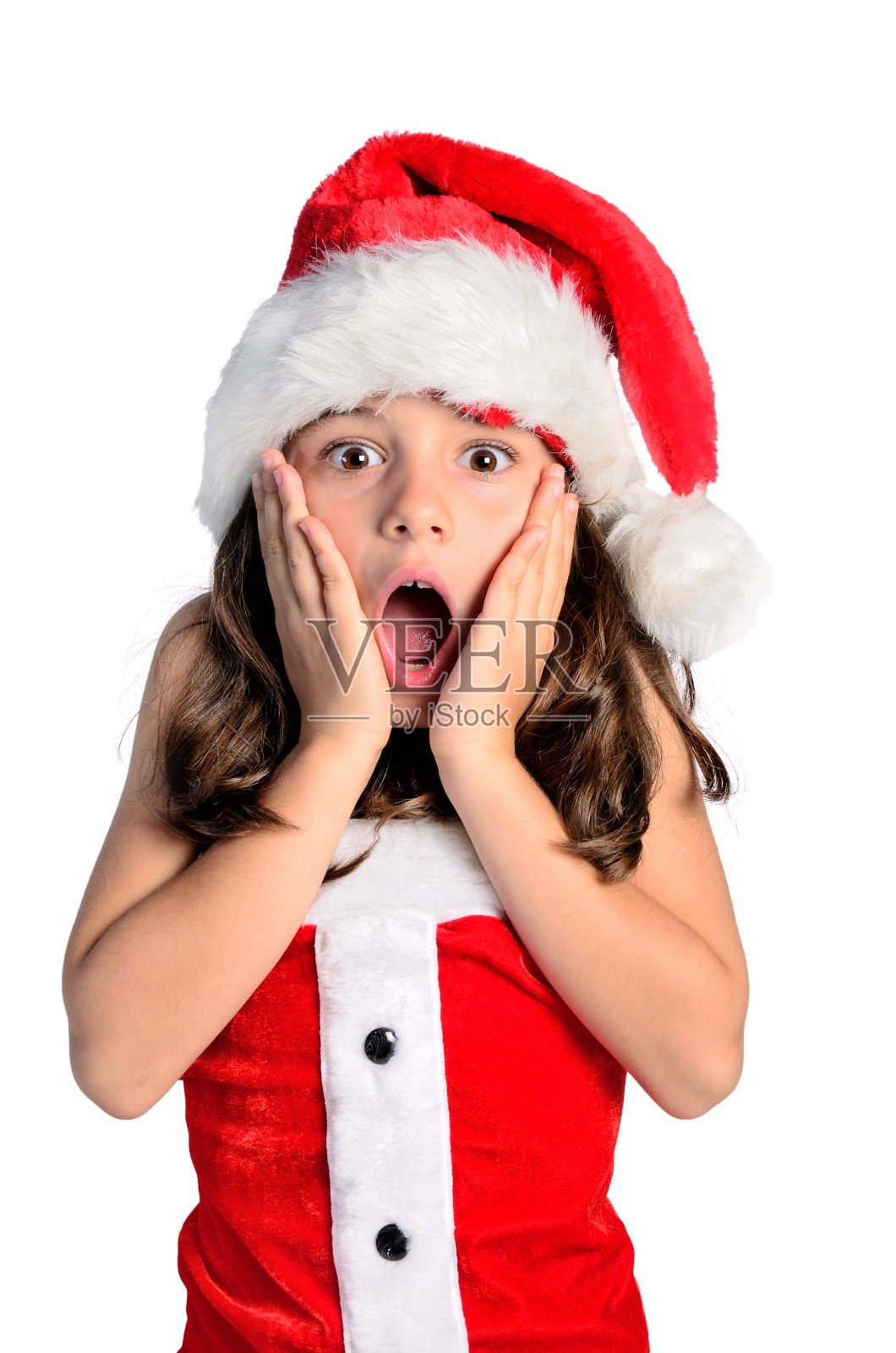 孩子女孩惊喜照片摄影图片