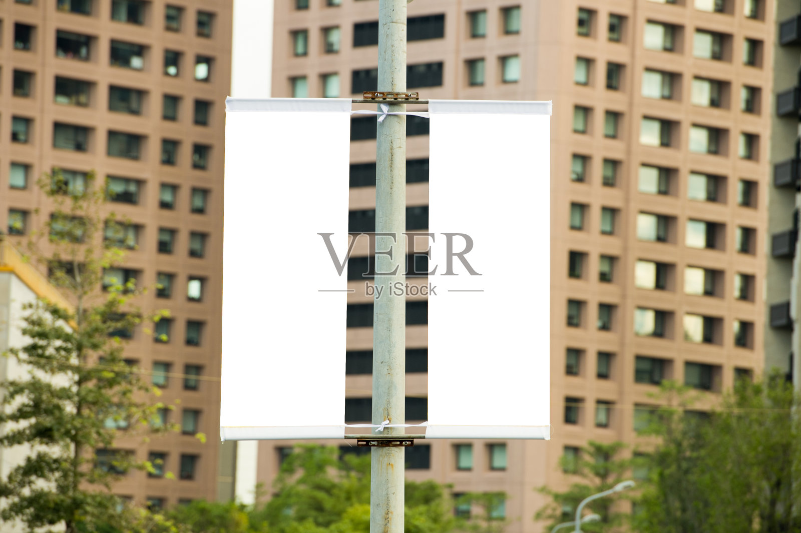 街道墙上的空白大广告牌照片摄影图片