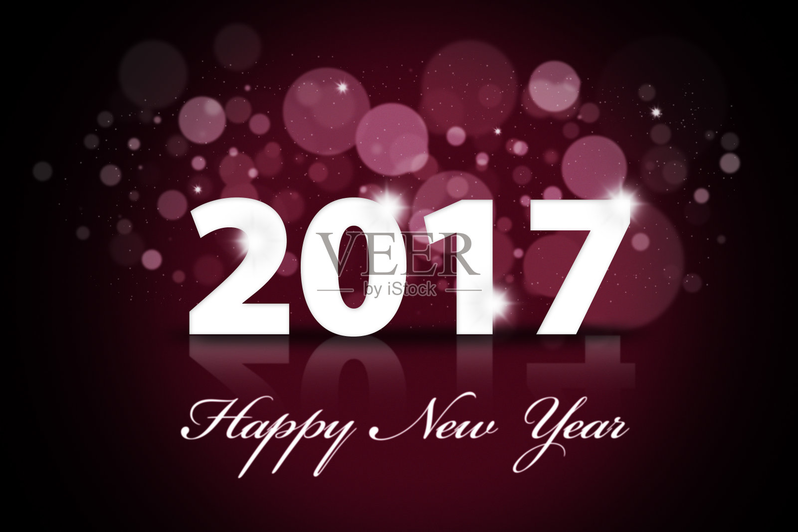 美丽新年2017插图照片摄影图片