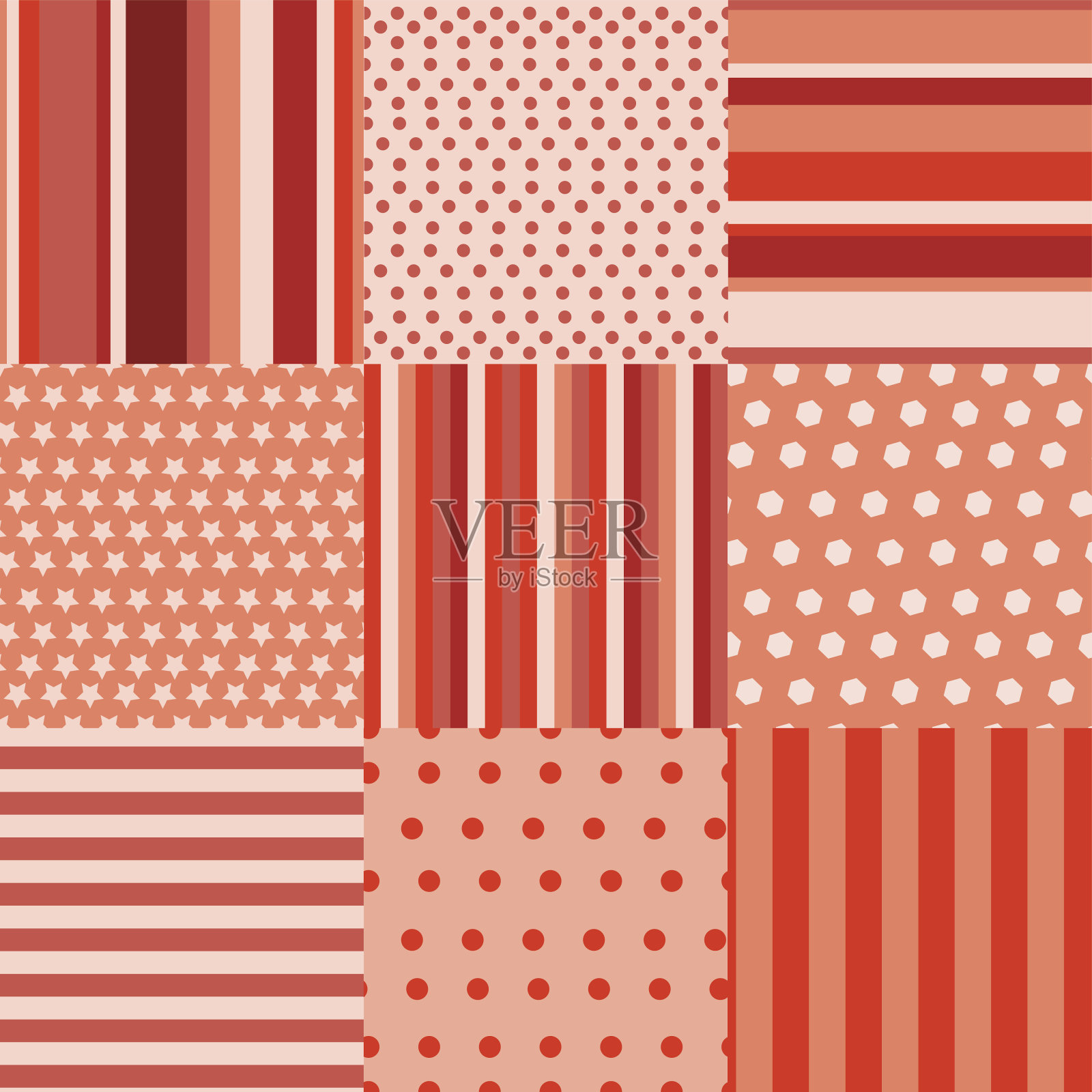 无缝图案设置几何背景插画图片素材