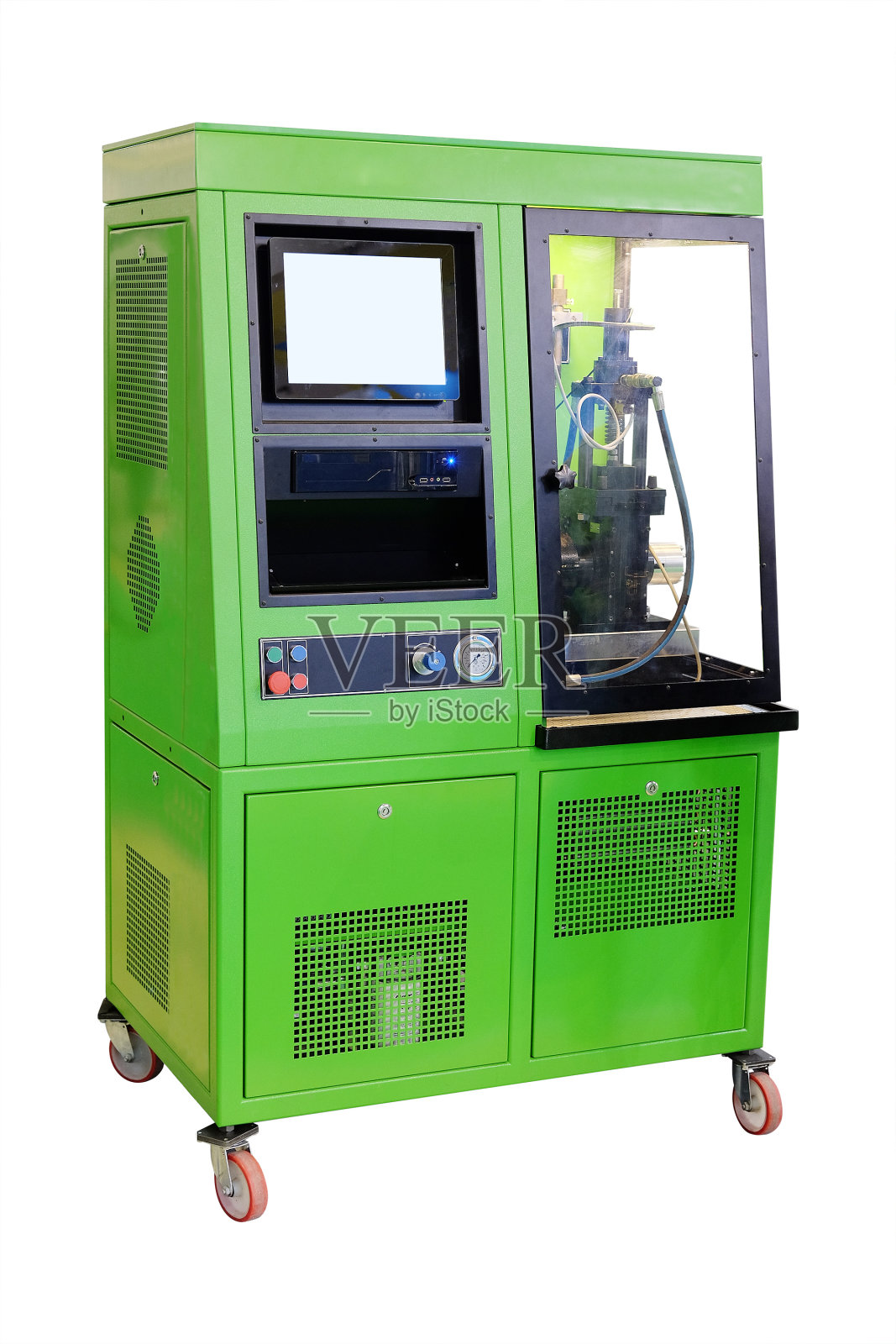 柴油喷油器诊断和修理机照片摄影图片