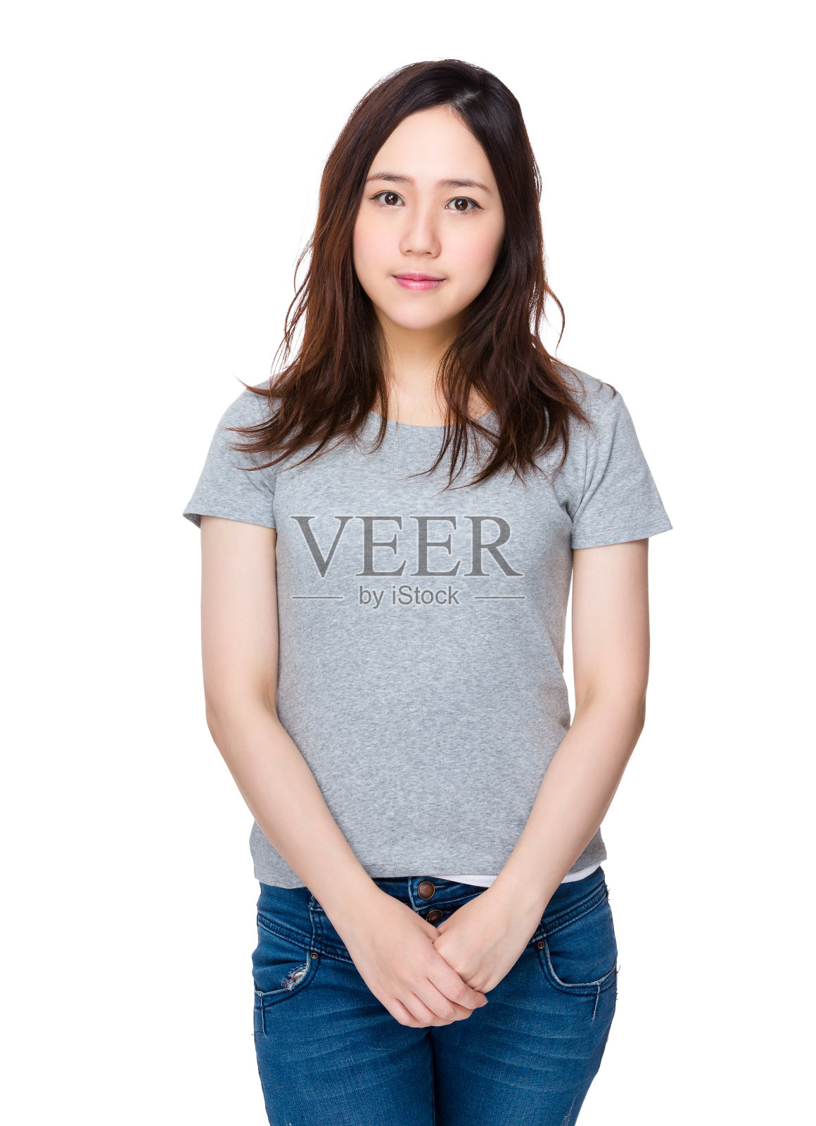 一位年轻的中国妇女的肖像照片摄影图片