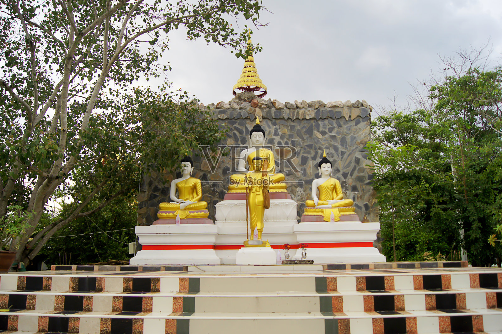 佛像和先知的追随者照片摄影图片