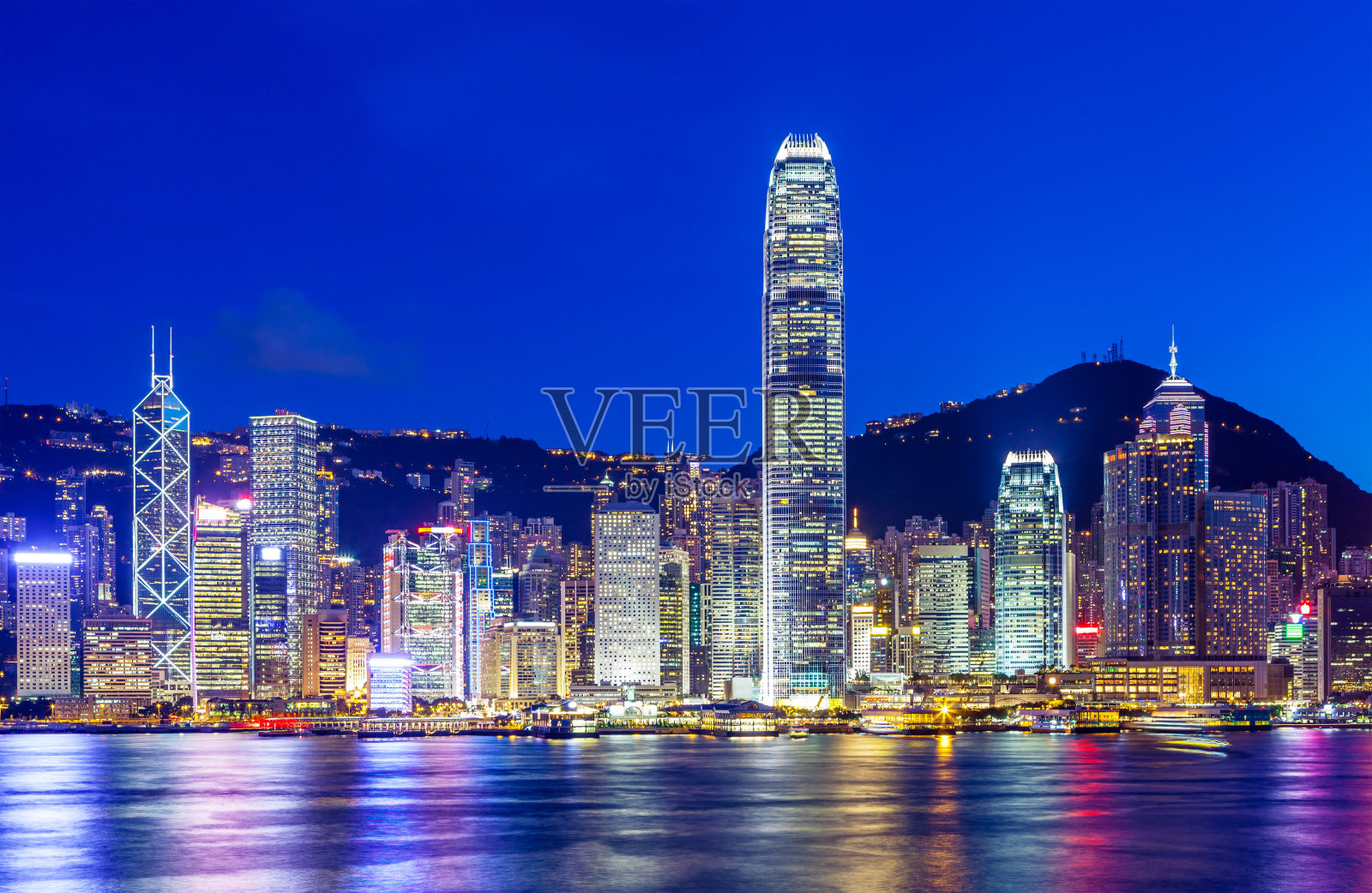 香港的夜晚照片摄影图片