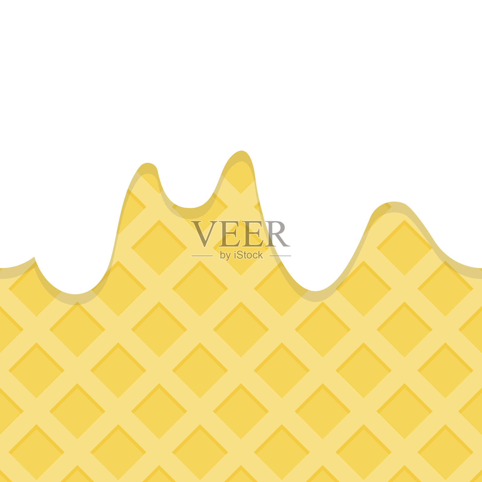 冰淇淋甜筒无缝图案。插画图片素材