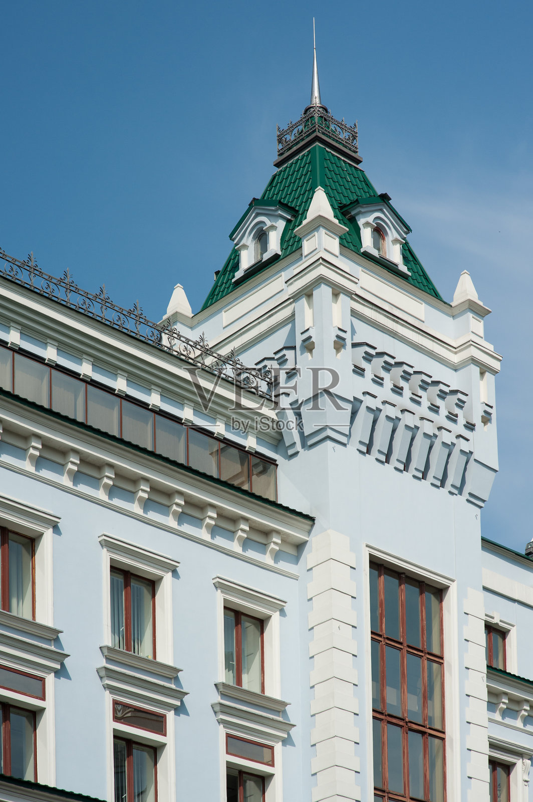 美丽的建筑立面，一个古老的建筑照片摄影图片