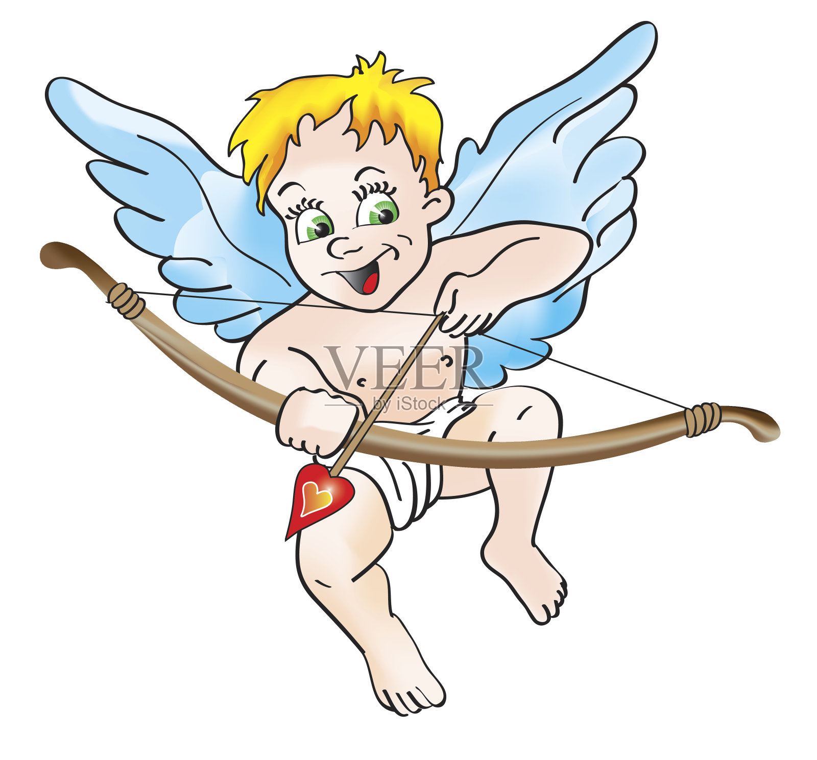 丘比特与弓设计元素图片