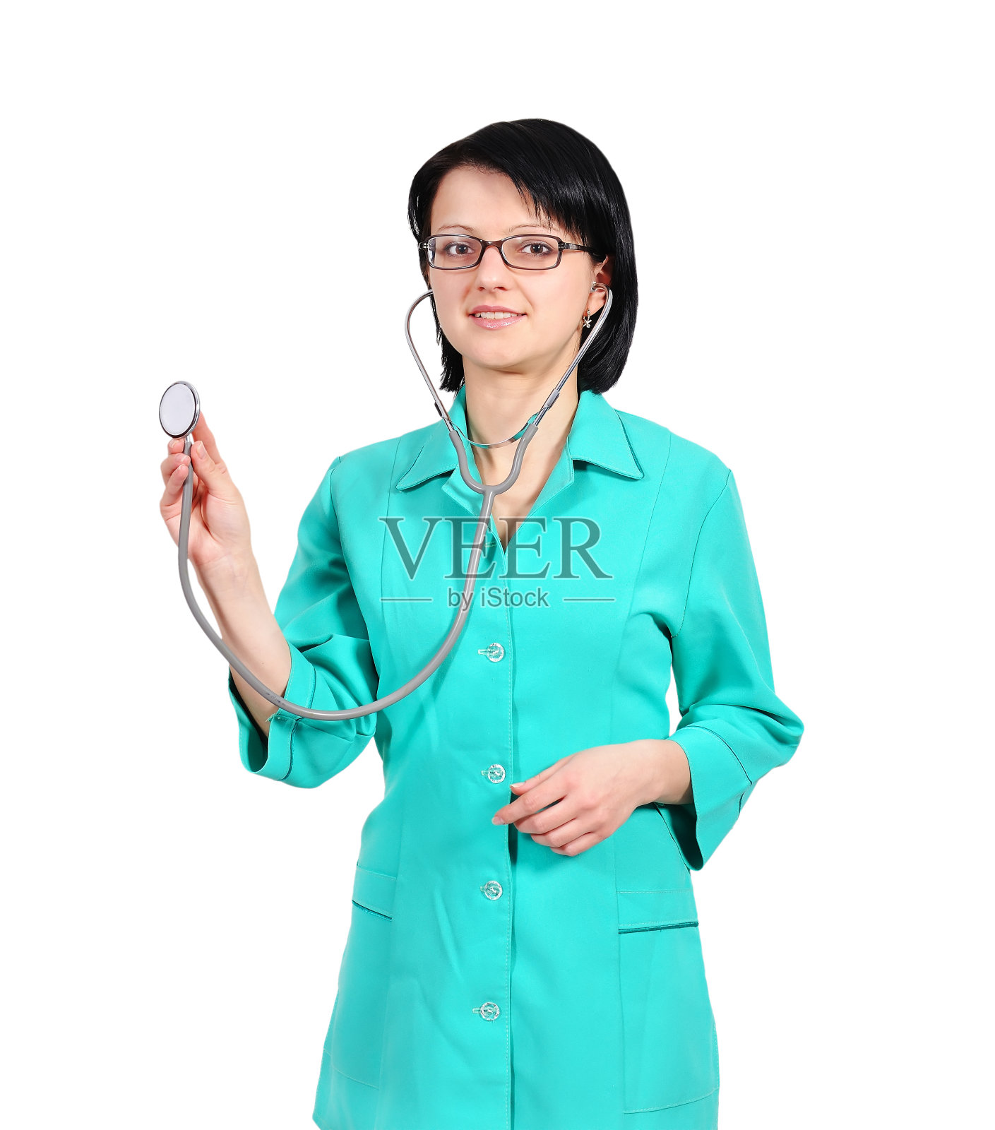 医生和听诊器照片摄影图片