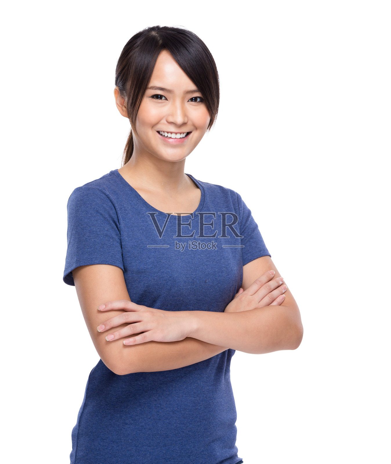 一位年轻的中国妇女的肖像照片摄影图片