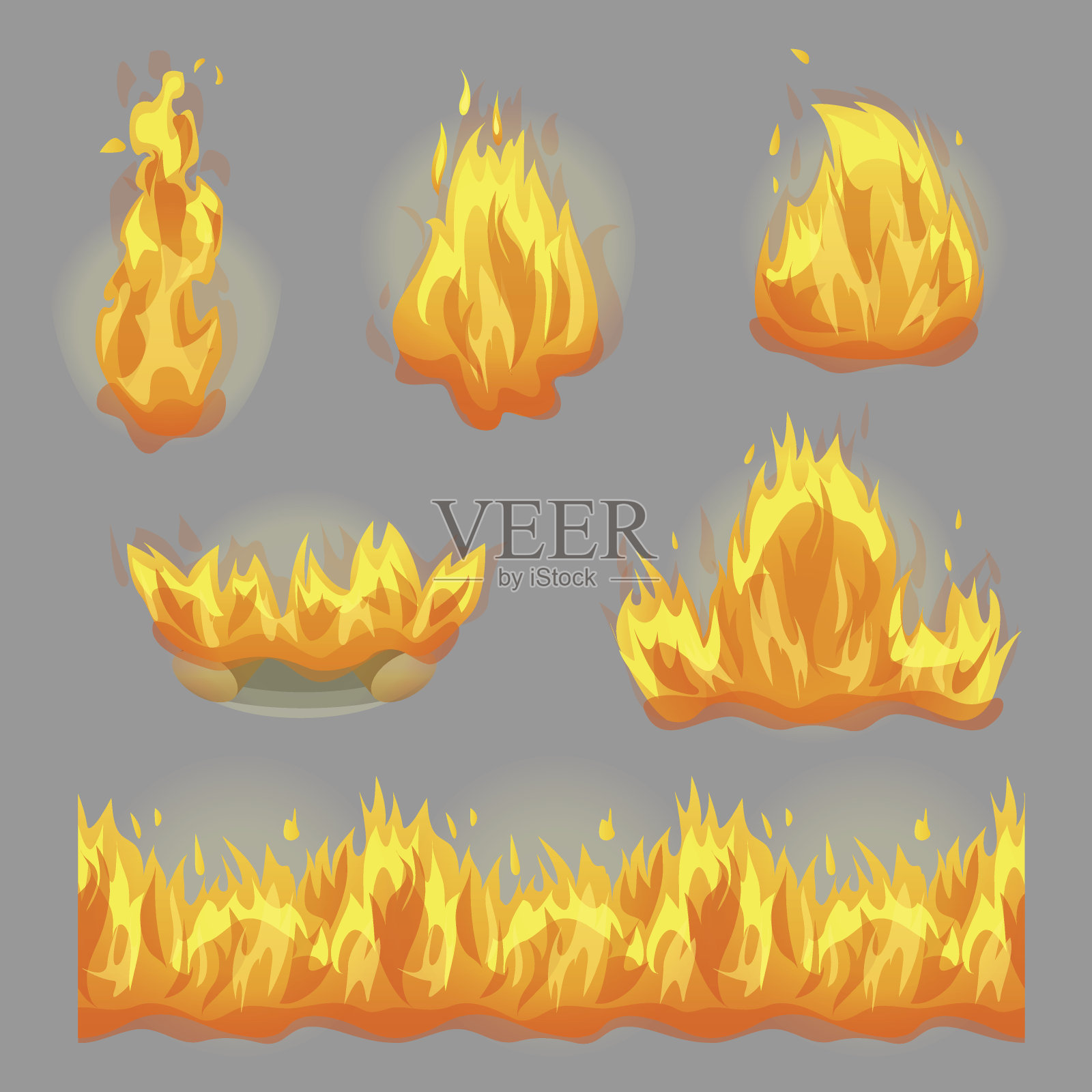 火红设计元素集合设计元素图片