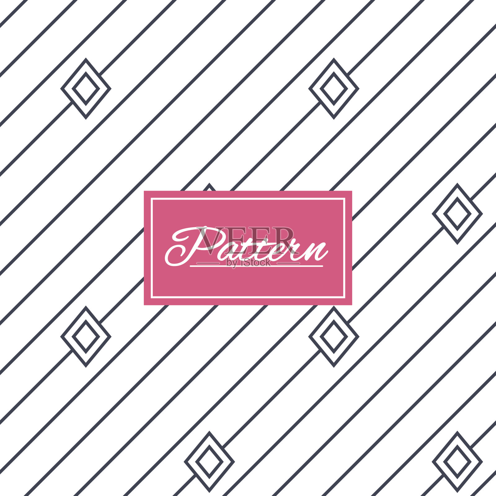 斜条纹几何无缝图案。插画图片素材