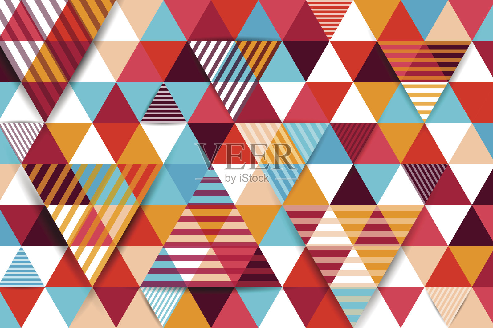 现代几何形状背景插画图片素材