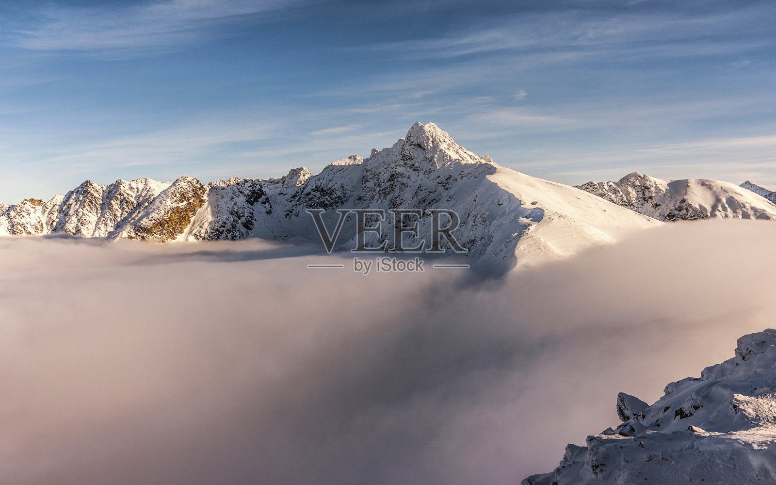 高太特拉山的美丽景色照片摄影图片