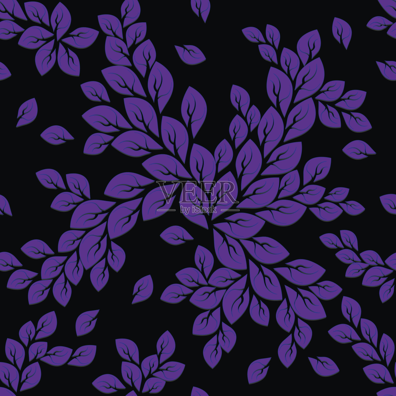 无缝的花朵图案插画图片素材